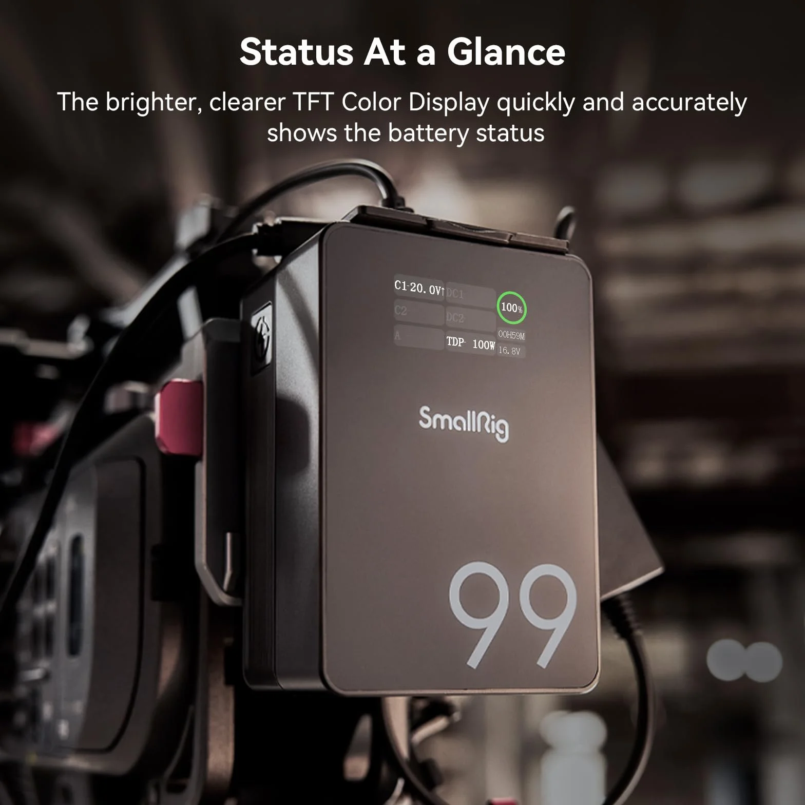 SMALLRIG VB99 Pro V Mount Battery 6700mAh 99Wh 14,8V 100W PD USB-C D-TAP