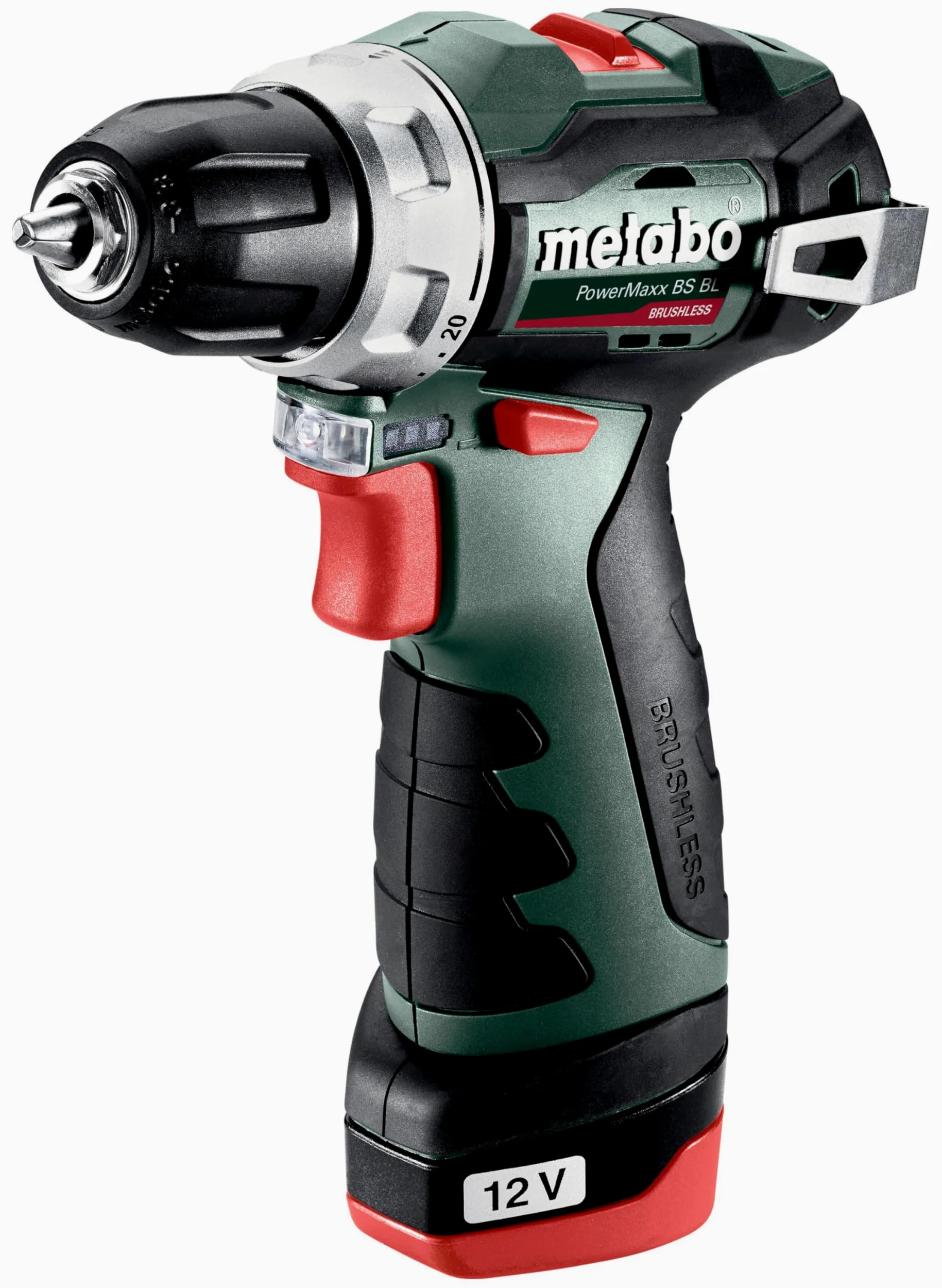 metabo PowerMaxx BS BL 601721500 akumulatorowa wiertarko-wkrętarka 12 V 2 Ah Li-ION + 2 baterie