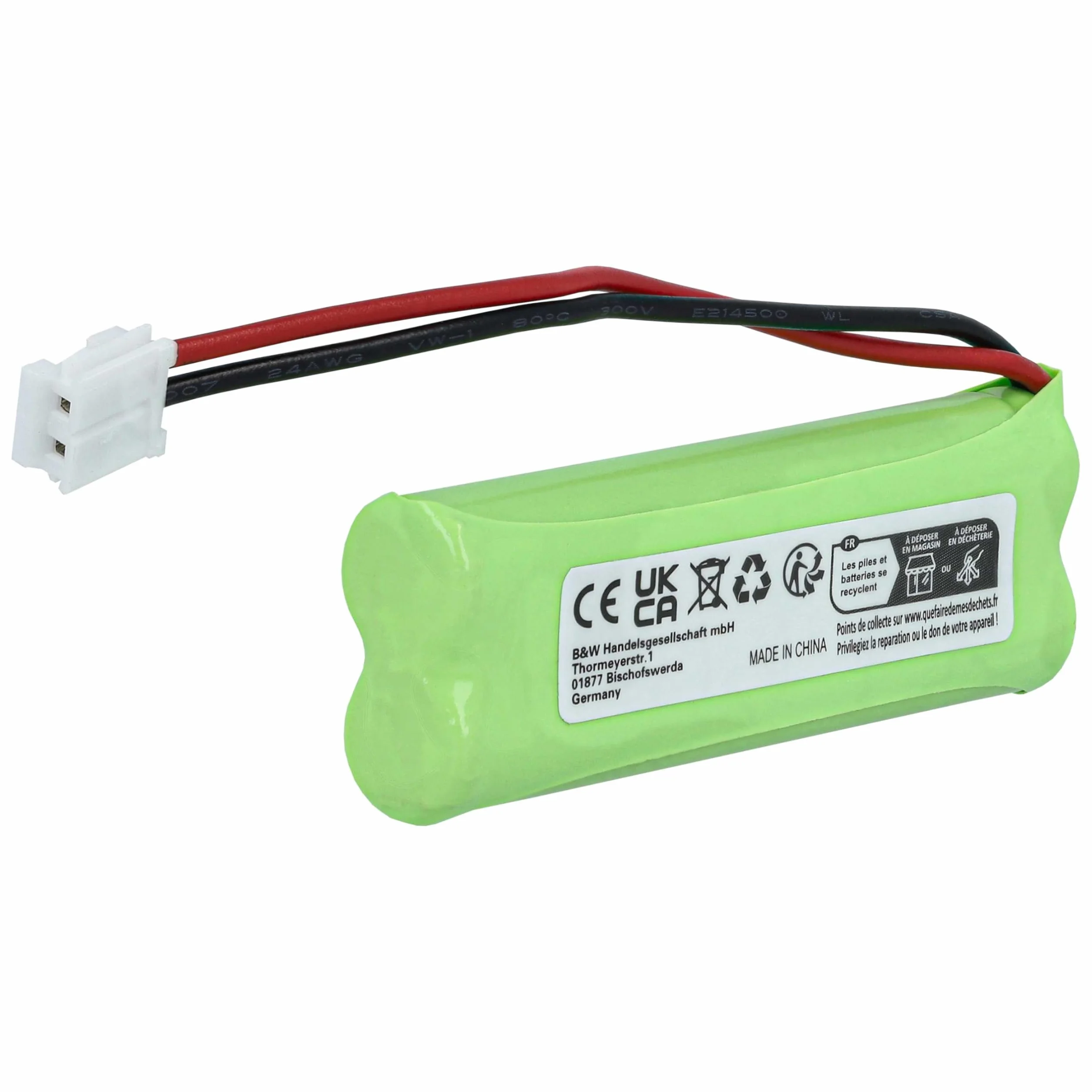 vhbw 1 x bateria kompatybilna z Medion MD82973, MD83024, MD83173, Life S63062, S63065, S63072 telefon stacjonarny (500 mAh, 2,4 V, NiMH) - zamiennik do GP1010, GPHC05RN01, VTHC04RN01, VTHC04RN0001 0 0