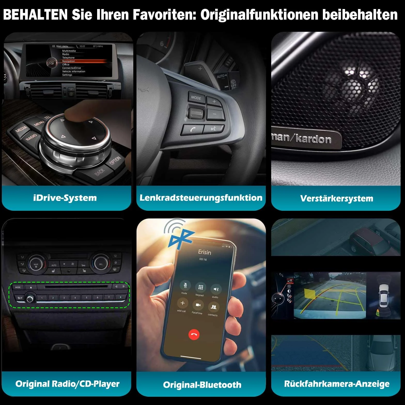 Radio samochodowe Android 14 8GB 128GB Qualcomm 8-rdzeniowy Carplay do BMW X3 F25 X4 F26 NBT GPS Android Auto DAB+ WiFi IPS Bluetooth 5.0 ekran dotykowy iDrive Canbus
