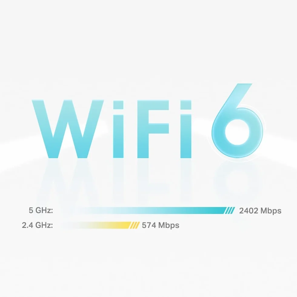 TP-Link Deco X55 AX3000 Mesh Wi-Fi 6 System, 3 sztuki, trzy porty gigabitowe, zasięg do 6500 stóp