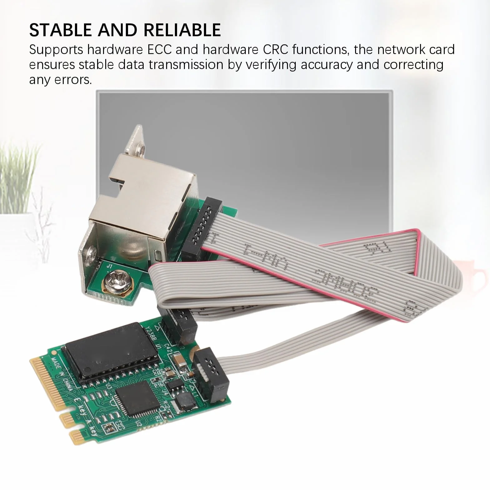 Adapter Ethernet M.2 A E Key 2.5G, Karta Sieciowa RJ45 Gigabit Ethernet RTL8125B dla Systemu 7/8/10, Linux