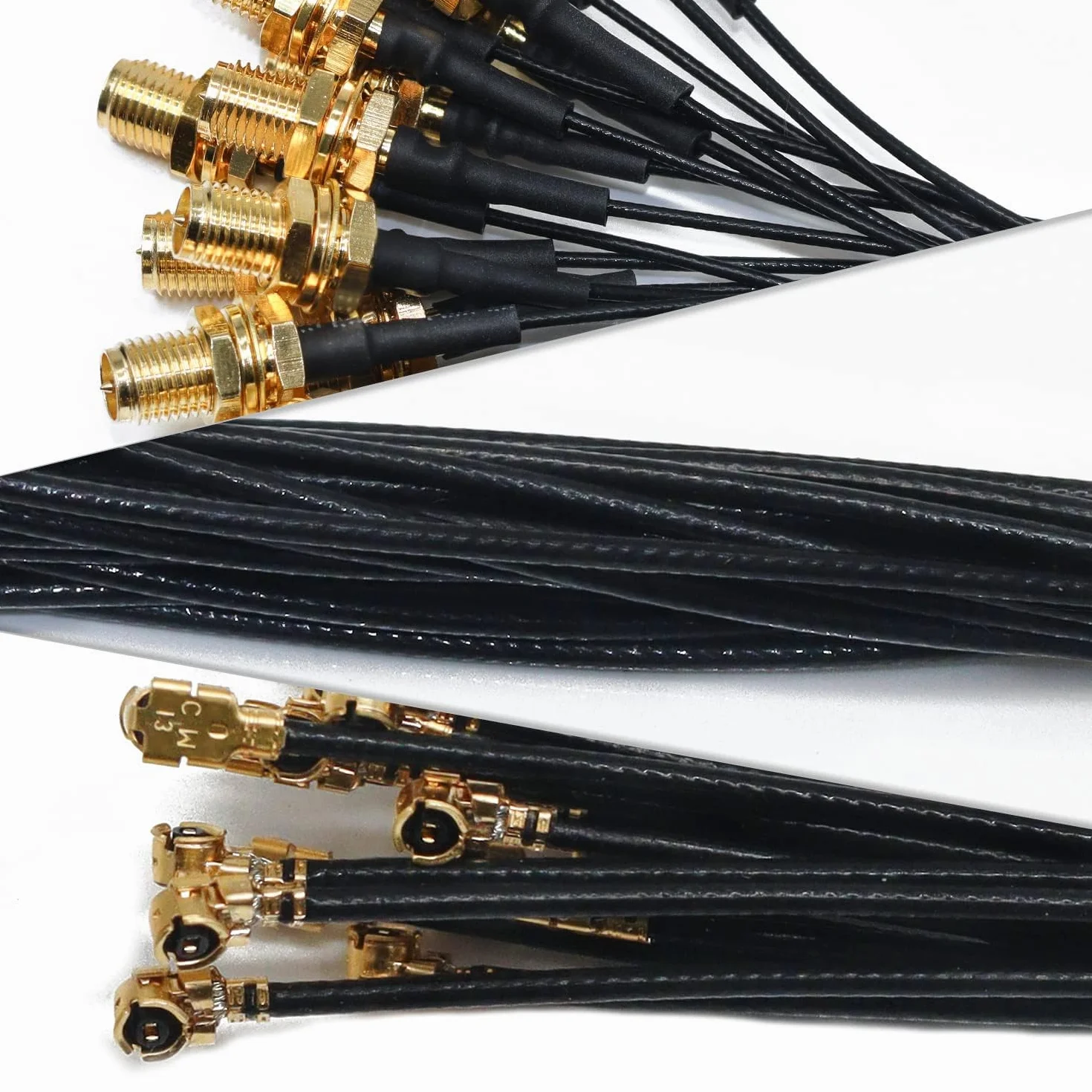 Kabel antenowy przedłużacz 15 cm RP SMA IPX 6 cali 1,13 mm kabel koncentryczny 5-pak