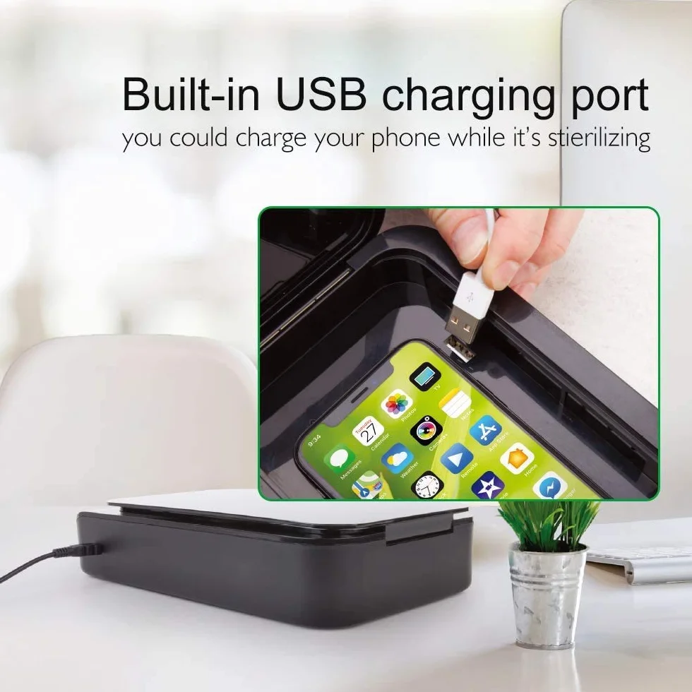 Sterylizator UV do biżuterii i telefonu z portem USB