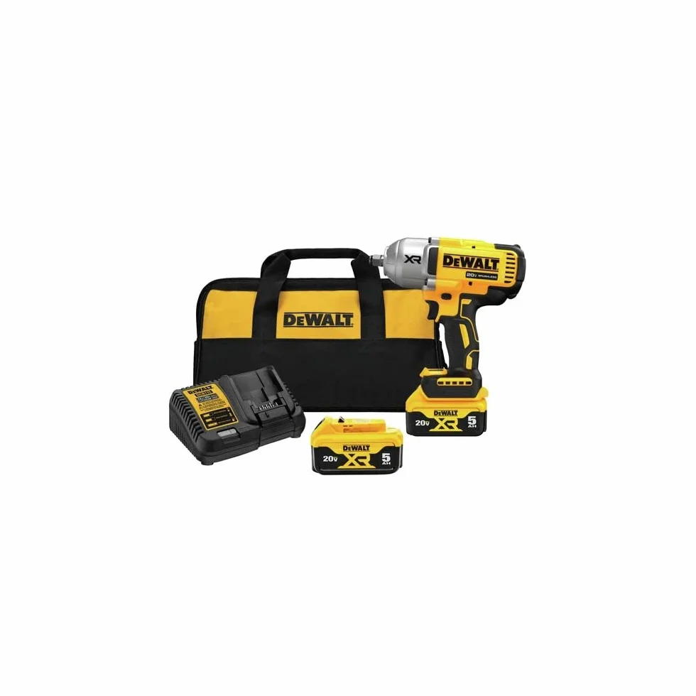 DEWALT 20 V MAX XR 1/2" klucz udarowy o wysokim momencie obrotowym z zestawem kowadła z pierścieniem wieprzowym (DCF900P2)