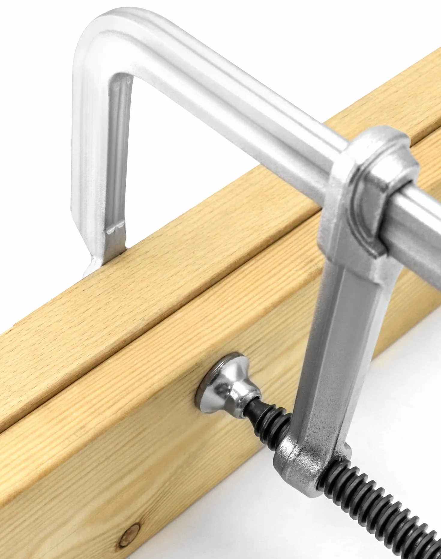 QWORK® 4 Pack zaciski śrubowe Heavy Duty F zacisk 300mm x 120mm gardła narzędzia do obróbki drewna