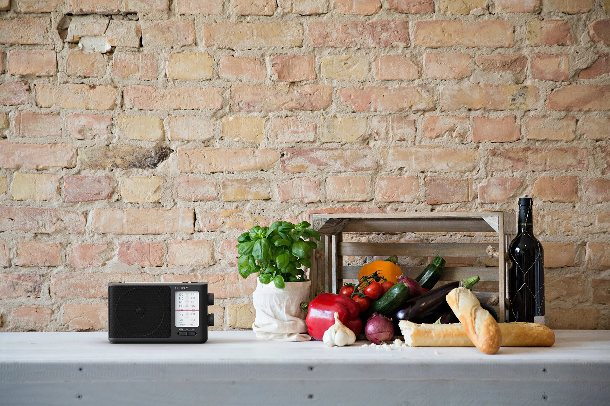 Sony Icf 506 Radio, Plastik, Czarny, 22.4 x 6.2 x 12.7 cm