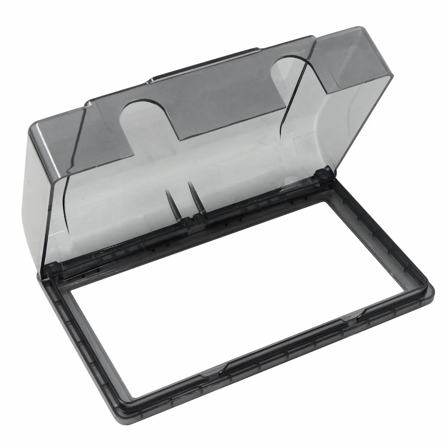 Osłona gniazdka, przełącznika, 86 Flip Outlet, wodoszczelna, przełącznik ścienny, 2-krotne przełączanie, do łazienki, domu, na zewnątrz, czarna, przezroczysta