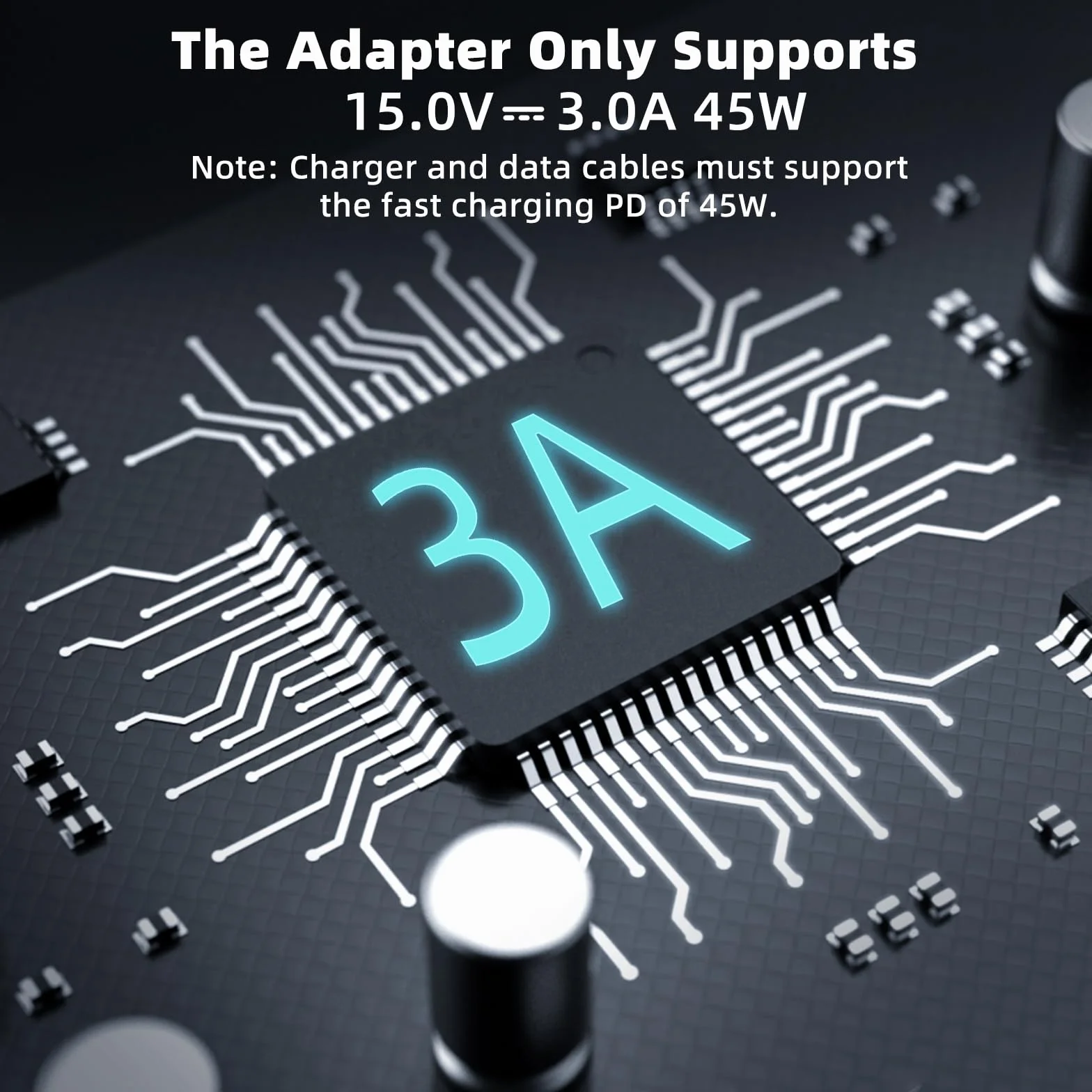 Adapter Surface 45W 15V USB-C do Microsoft Surface Pro, Go, Laptop