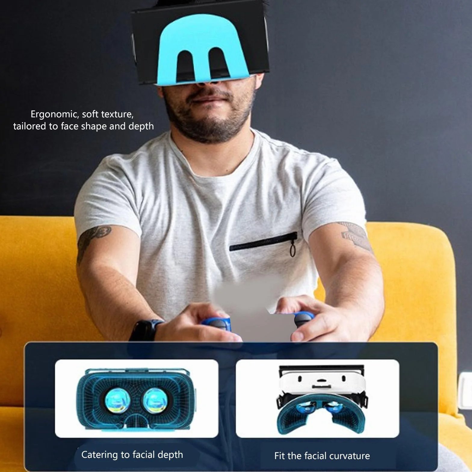 Zestaw Słuchawkowy Switch VR, Kaski z Okularami 3D, Uniwersalny Zestaw Okularów VR Zestaw Okularów z Regulowanymi Soczewkami HD do Przełącznika Switch OLED