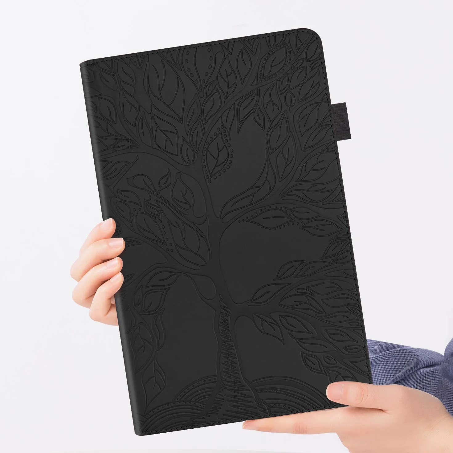 Etui do Lenovo Tab Plus Tablet 11,5" 2024, etui ze skóry PU z uchwytem na pióro Lenovo Tab Plus 11,5", etui ochronne z funkcją podstawki, Lenovo Tab Plus 11,5" czarne