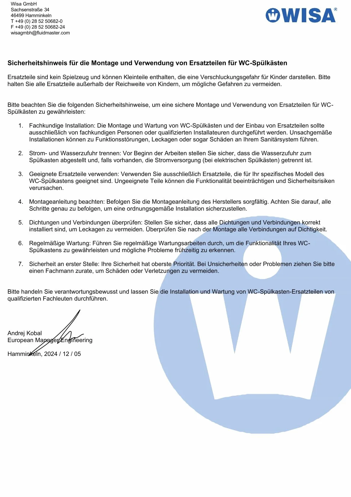 WISA 2100 | panel roboczy model W 2100 SU biały uruchamianie płyta klamki