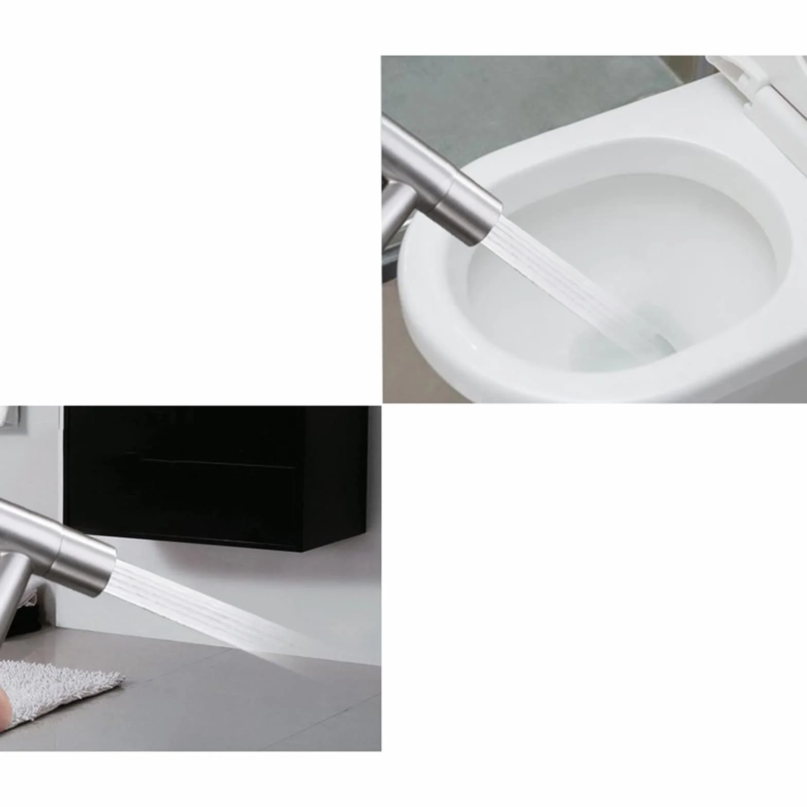 Ręczny bidet opryskiwacz toaletowy montowany na ścianie opryskiwacz toaletowy bidet opryskiwacz do węża toaletowego prysznica ręcznego, dysza bidetu, dysza prysznicowa, ręczny bidet ze stali
