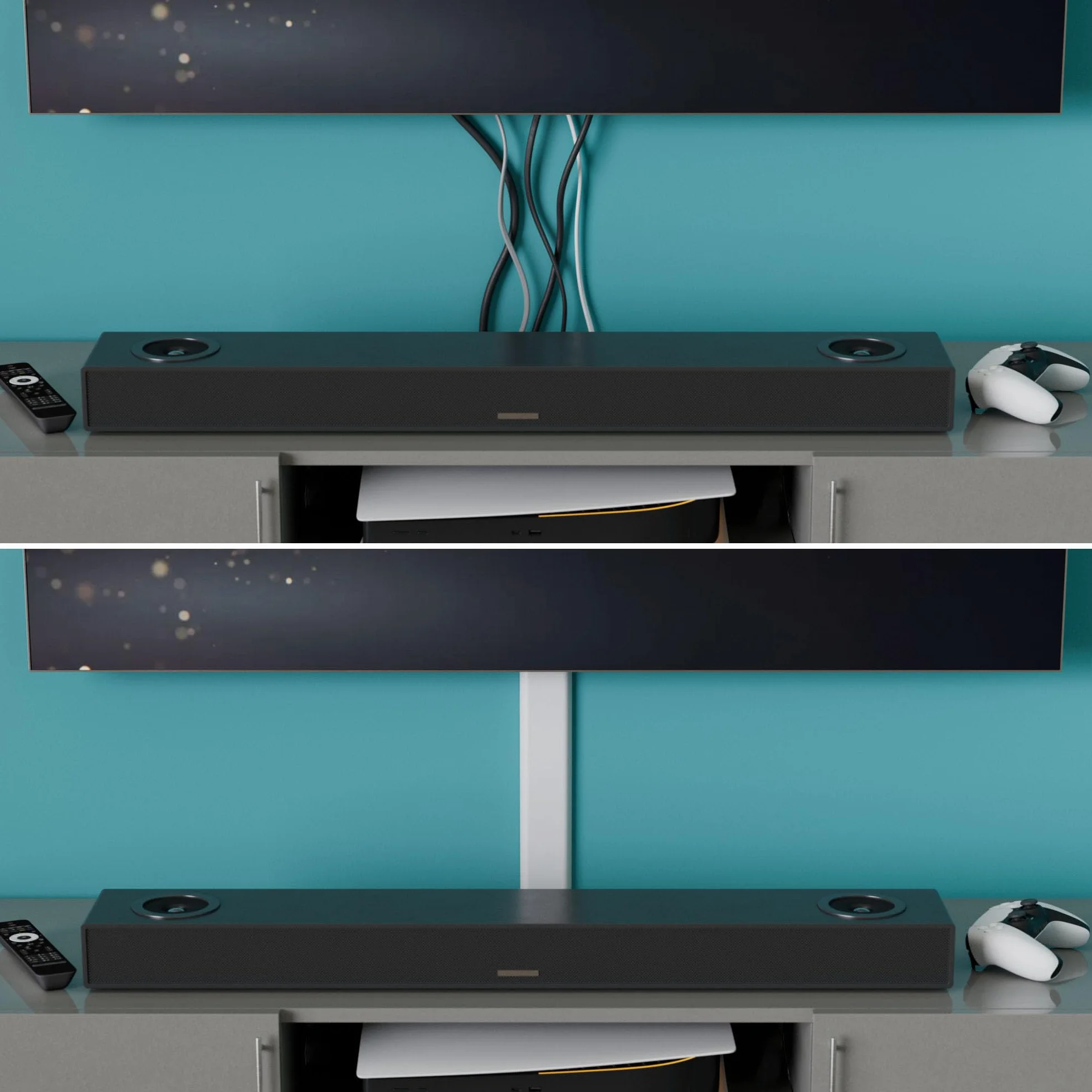D-Line Maskownica Kabli TV, Ukrywa Kable na Ścianie, Samoprzylepna Osłona Przewodów, Bezszwowy Niskoprofilowy Design – 60 mm (S) x 15 mm (W) x 40 cm Długości – Biały