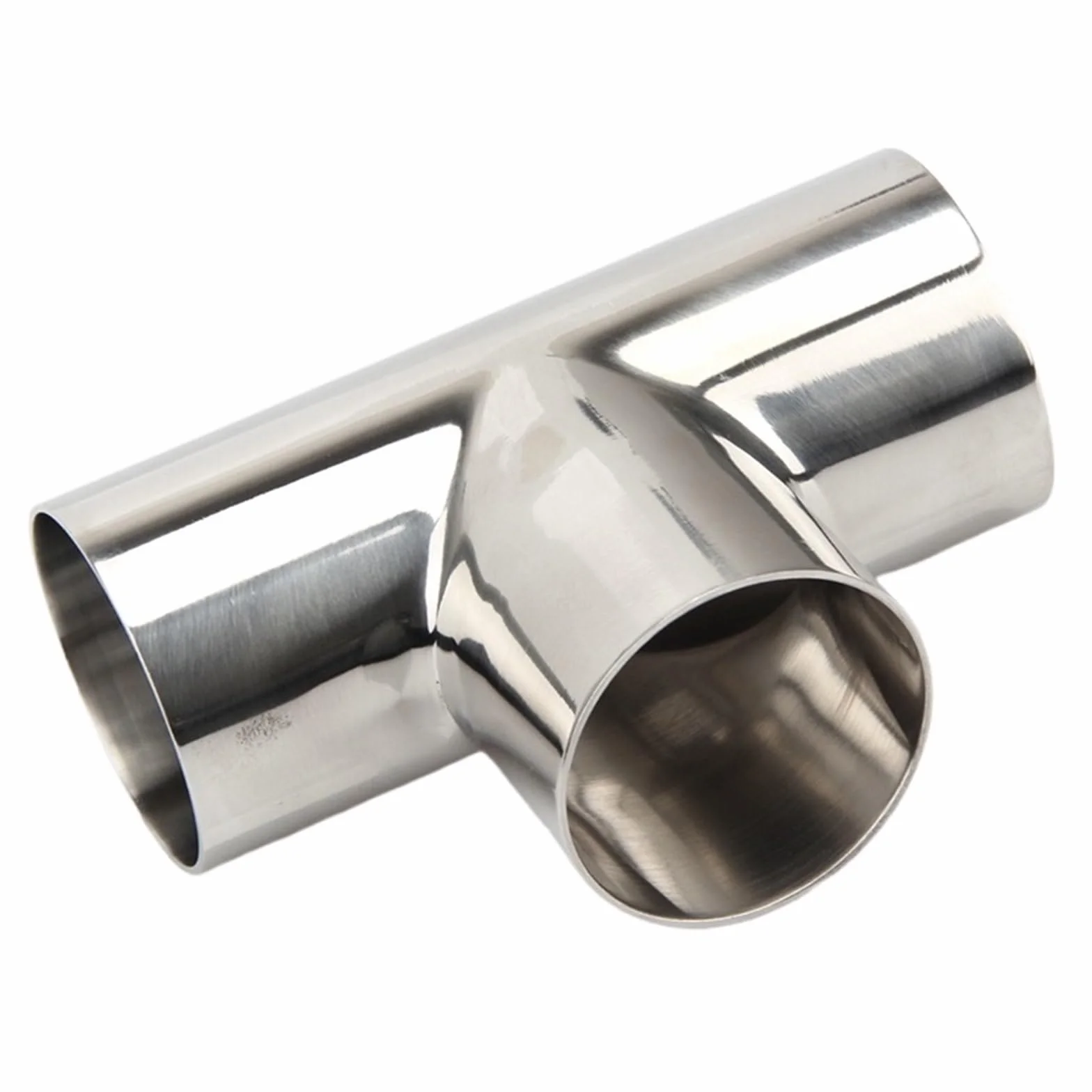 1 x złącze 3-drożne ze stali nierdzewnej 304 – 16 mm do 108 mm sanitarne złącze do spawania doczołowego do żywności, warzenia i nabiału (typ T, polerowane) (OD 25 mm)