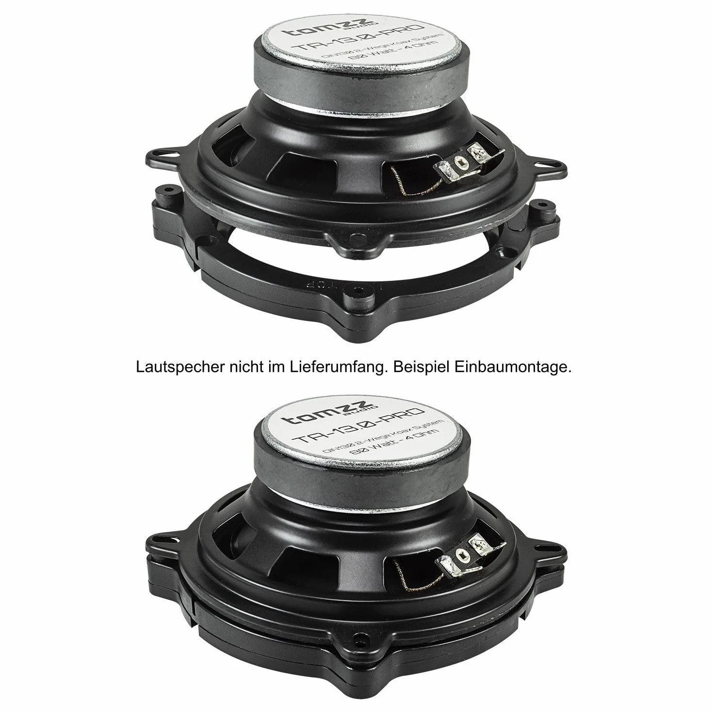 Audio 2803-012 pierścienie głośnikowe adaptery uchwyty kompatybilne z Audi A3 8L przednie drzwi DIN 130 mm