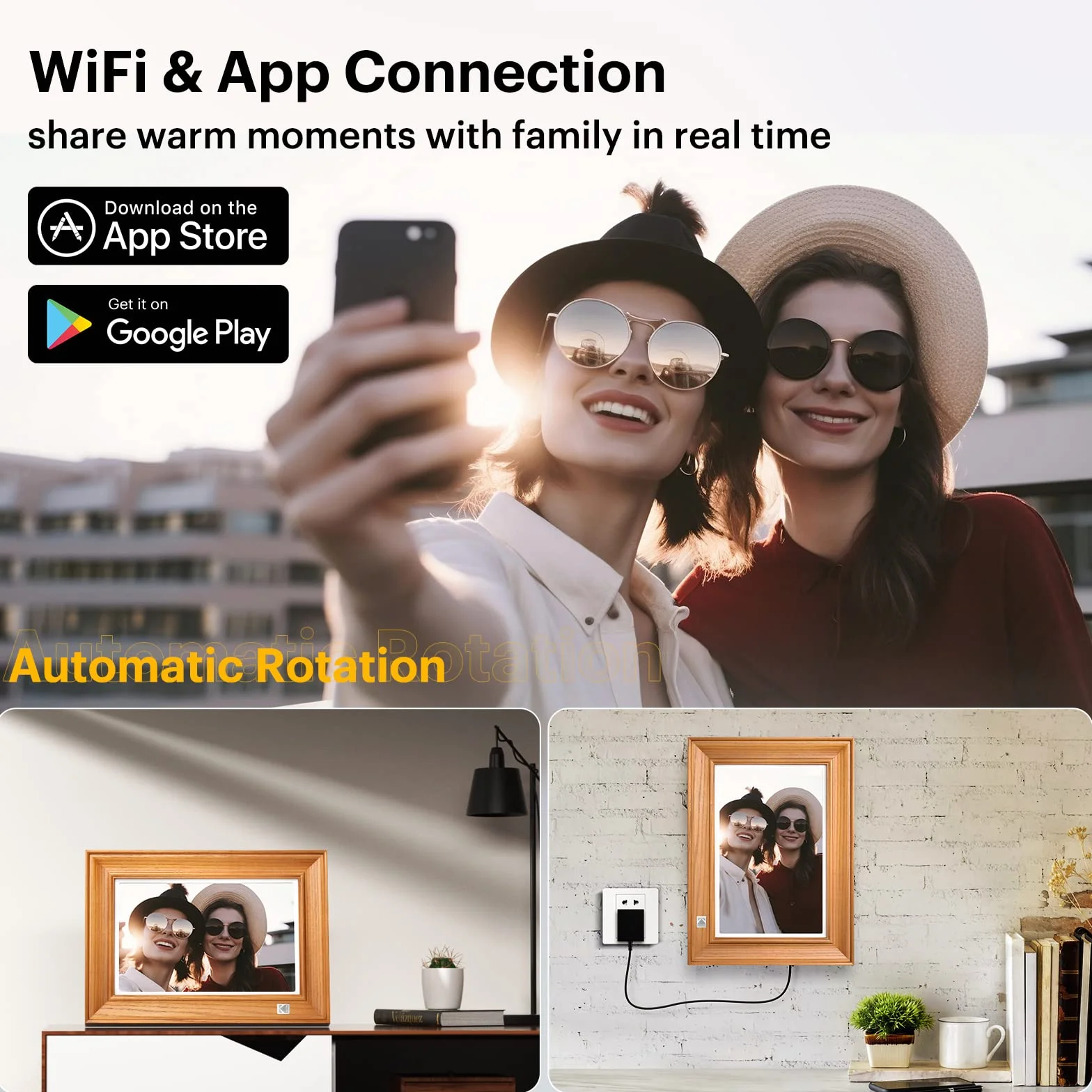 KODAK Cyfrowa ramka WiFi 10 cali FHD 1920x1200 Ekran dotykowy 32GB
