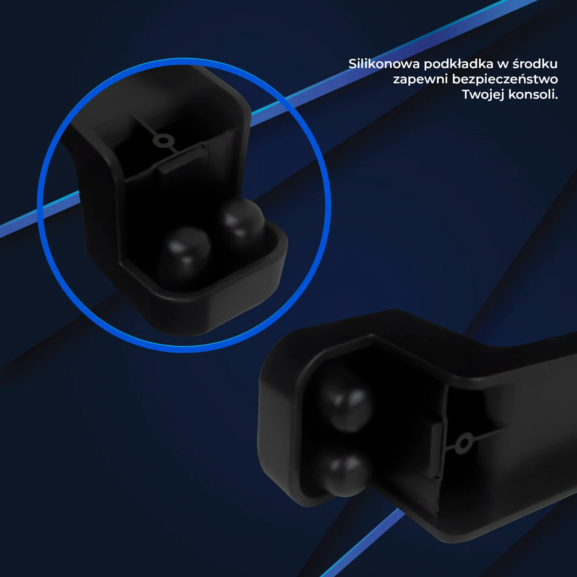 DR1TECH GameHook X Słuchawki Gamingowe - Uchwyt Do XBOX Series X, DESIGN SAVE YOUR SPACE Odporna Podstawka Antyzadrapaniowa, Akcesoria Dla XBOX, Czarny