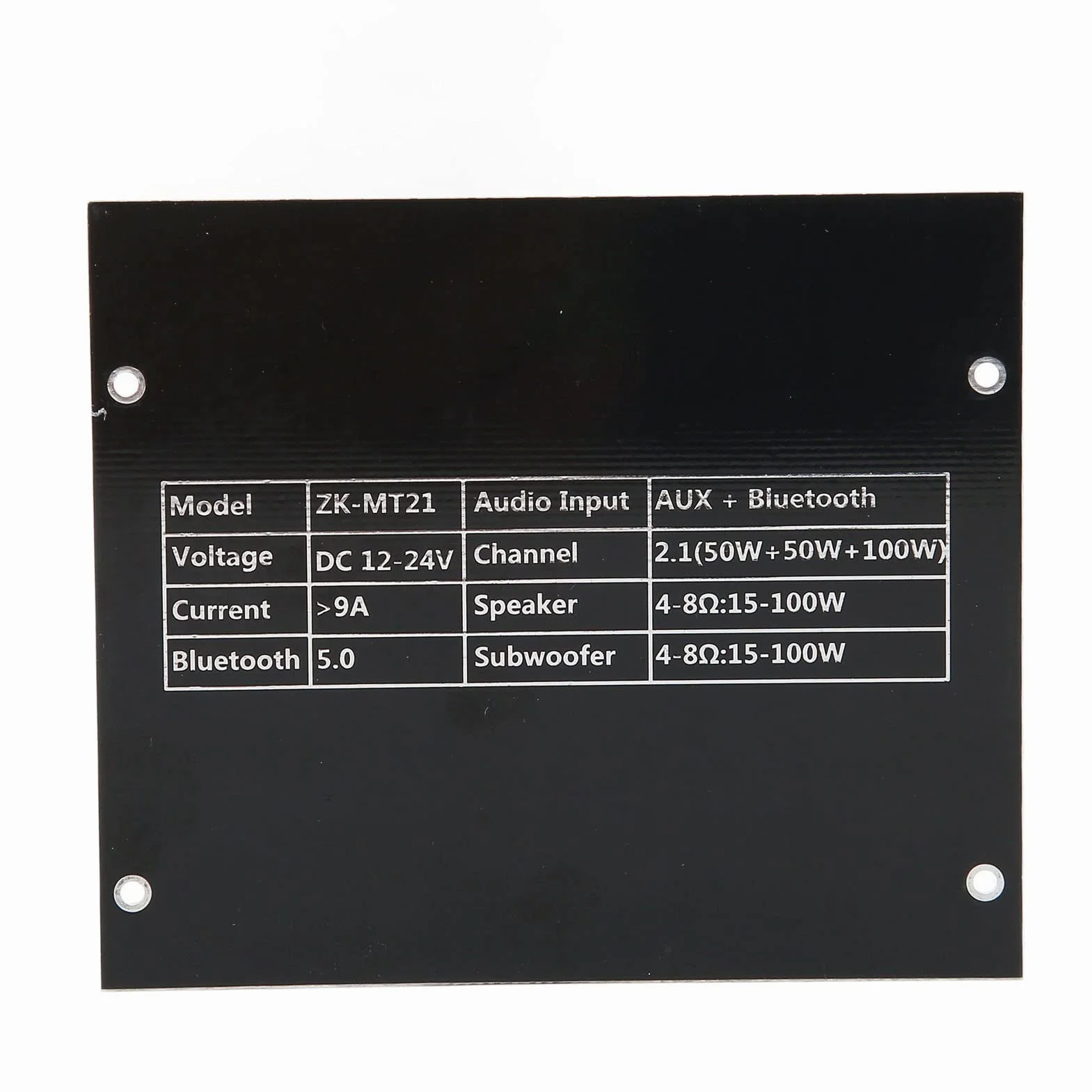 ZK-MT21 2.1-kanałowa Płytka Wzmacniacza Subwoofera Bluetooth 50Wx2+100W DC12-24V