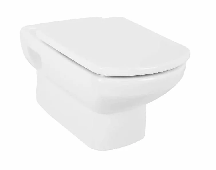 WC- deska, Duroplast, Stalowe Mocowania, Wolnoopadająca, Antybakteryjna, Do Roca Dama Senso, Biała