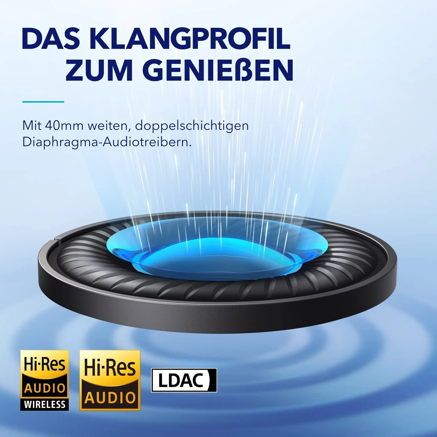 Soundcore Space Q45 słuchawki z adaptacyjną redukcją szumów 98% 50h Bluetooth 5.3