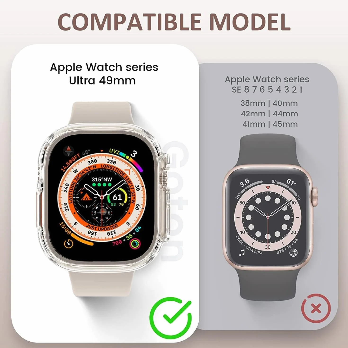 ivoler 3-pak twardych etui PC z osłoną ekranu ze szkła do Apple Watch Ultra 2 49 mm/Apple Watch 49 mm, pełne pokrycie etui ochronne, ultracienkie etui ochronne odporne, 2 przezroczyste + 1 czarne