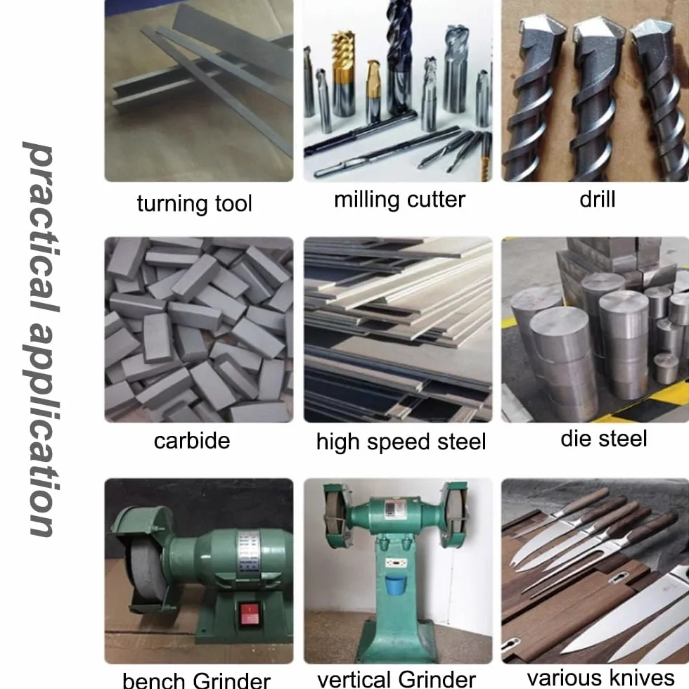 1 szt. polerująca tarcza polerska z białego korundu o gradacji 40-120 do stali nierdzewnej, miedzi i metalu – do gładkiego polerowania(200 * 25 * 32mm 60grit)