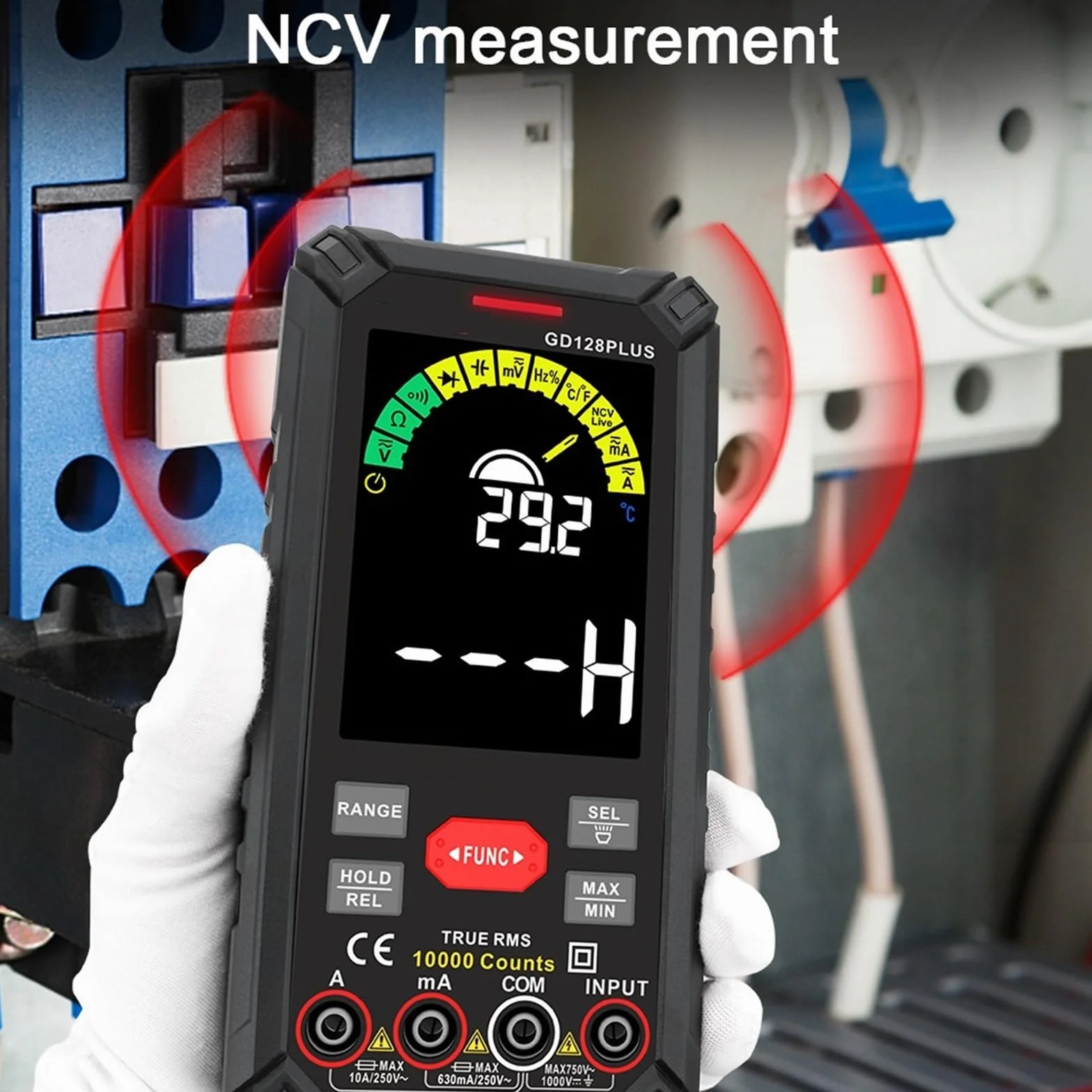 Multimetr cyfrowy, Profesjonalny cyfrowy multimetr True RMS tester pojemności akumulator Ohm Hz AC DC 1000 V 10 A miernik multimetru Wszechstronne możliwości pomiarowe