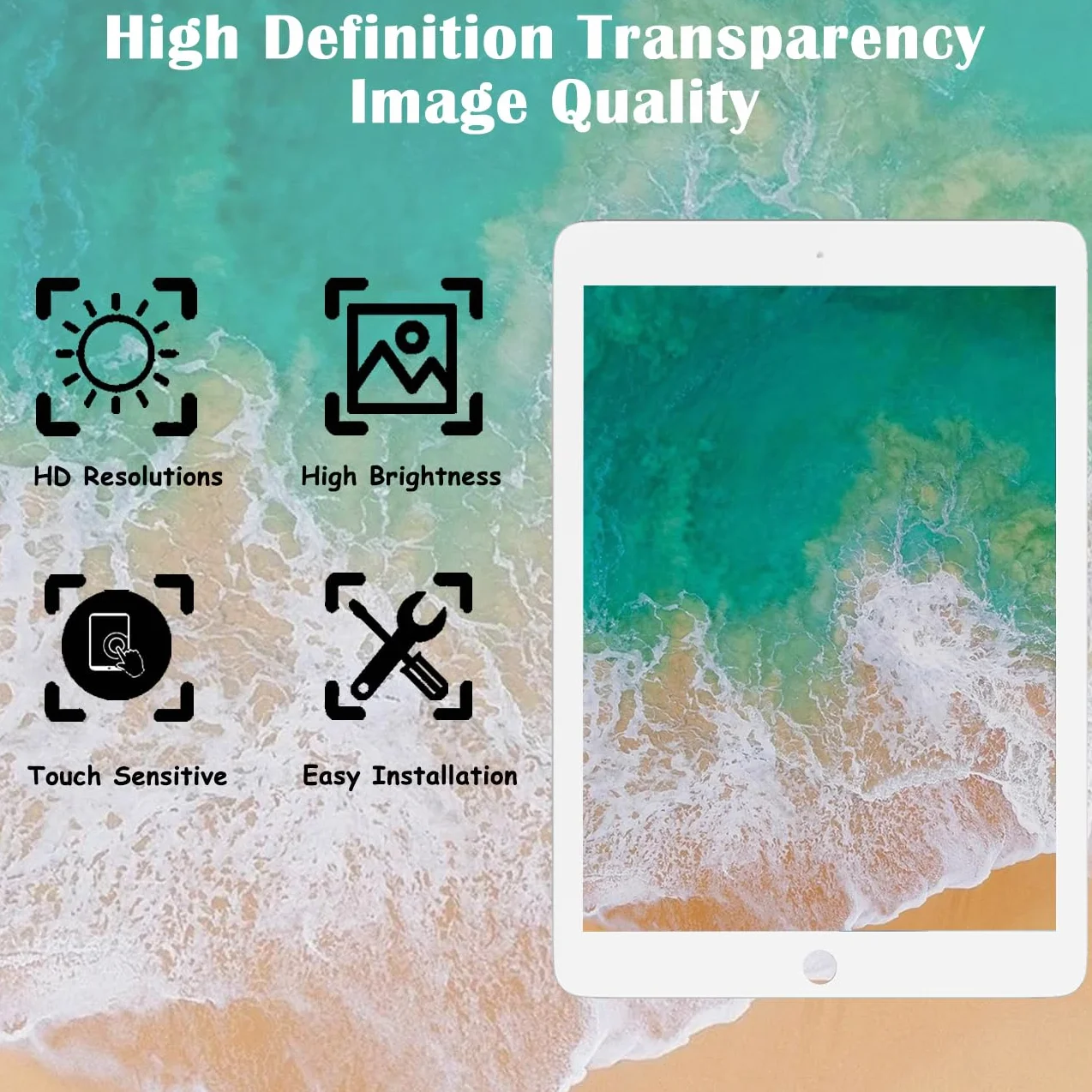 Wyświetlacz LCD do iPad mini 4 7,9 cala A1538 A1550 (2015) biały
