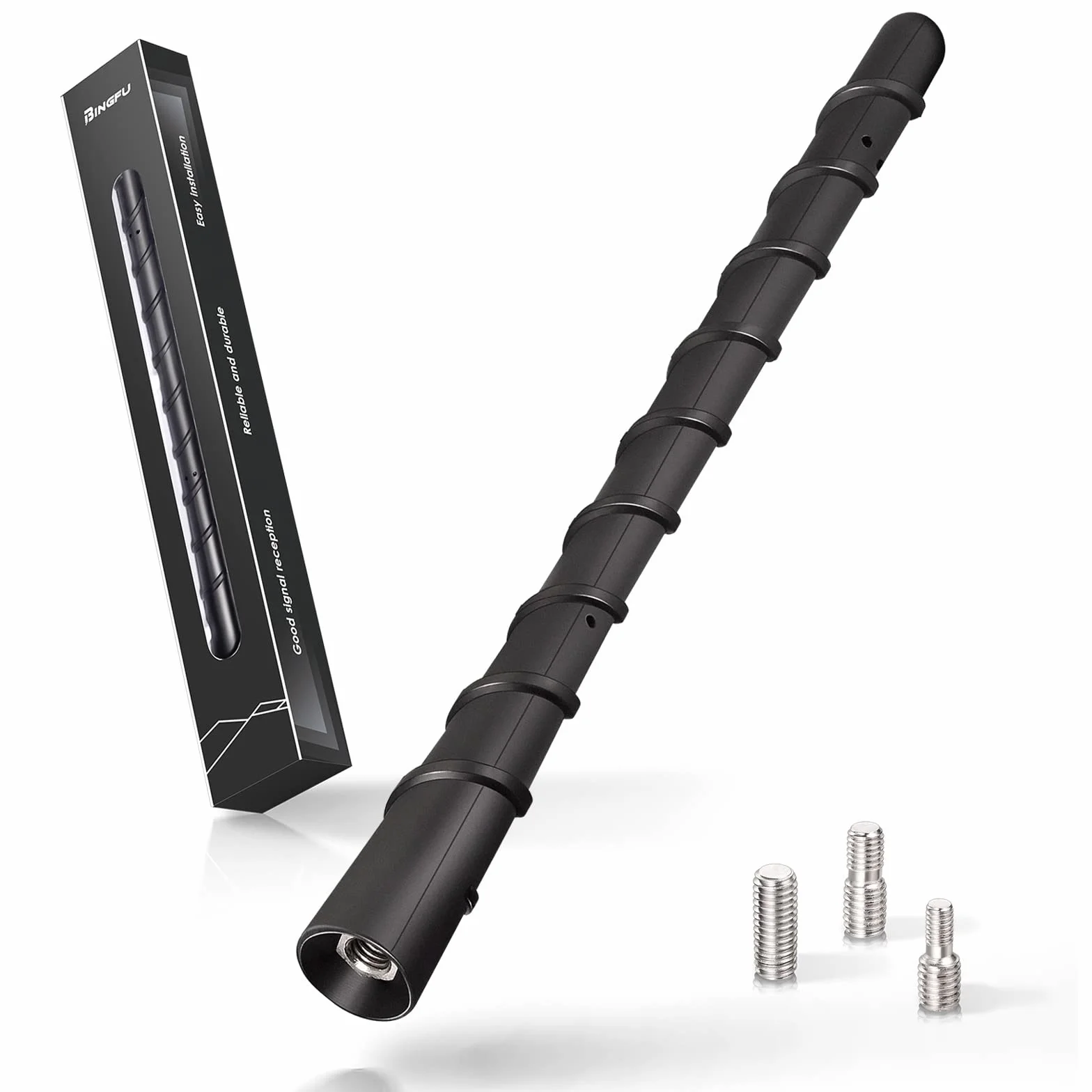 Bingfu Antena samochodowa 18 cm uniwersalna dachowa radio AM FM