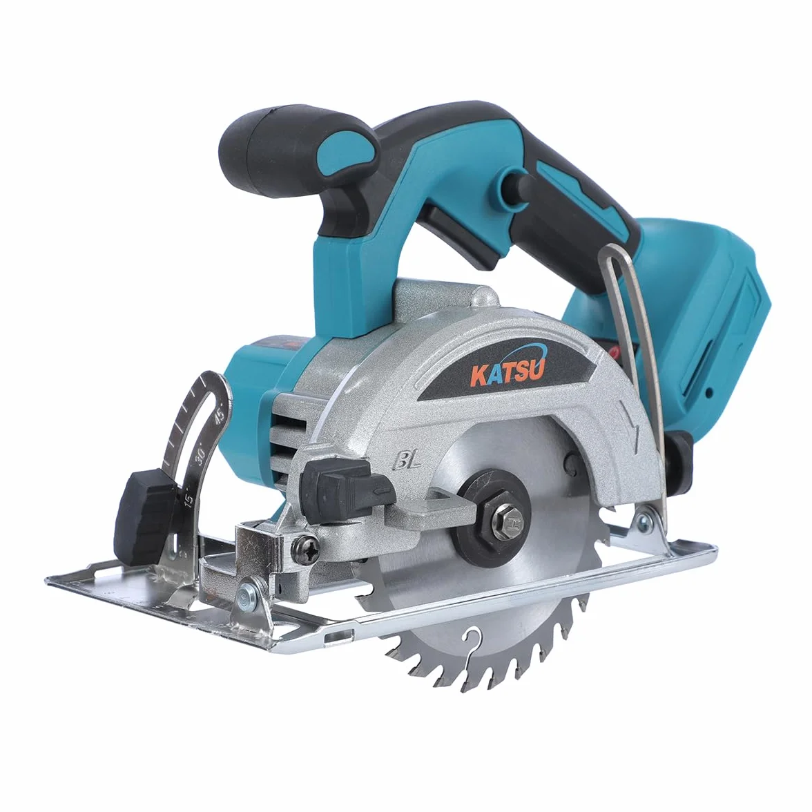 KATSU FIT-BAT 21V, elektryczna piła tarczowa 5" z silnikiem bezszczotkowym, 13000RPM, głębokość cięcia 30 mm, ostrze tnące 125 mm w zestawie, bez akumulatora 102794