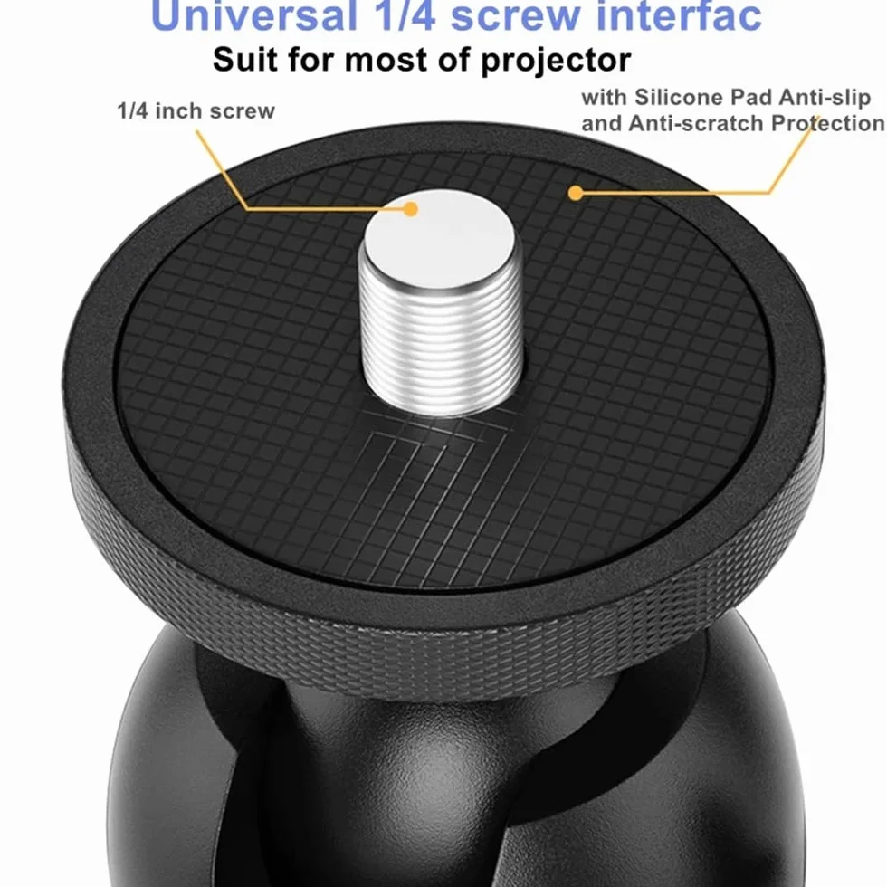 Stojak na projektor do sofy/łóżka, niewidoczny metalowy uchwyt, regulacja pod wieloma kątami, do XGIMI H2/H3, Nebula, VANKYO, Epson