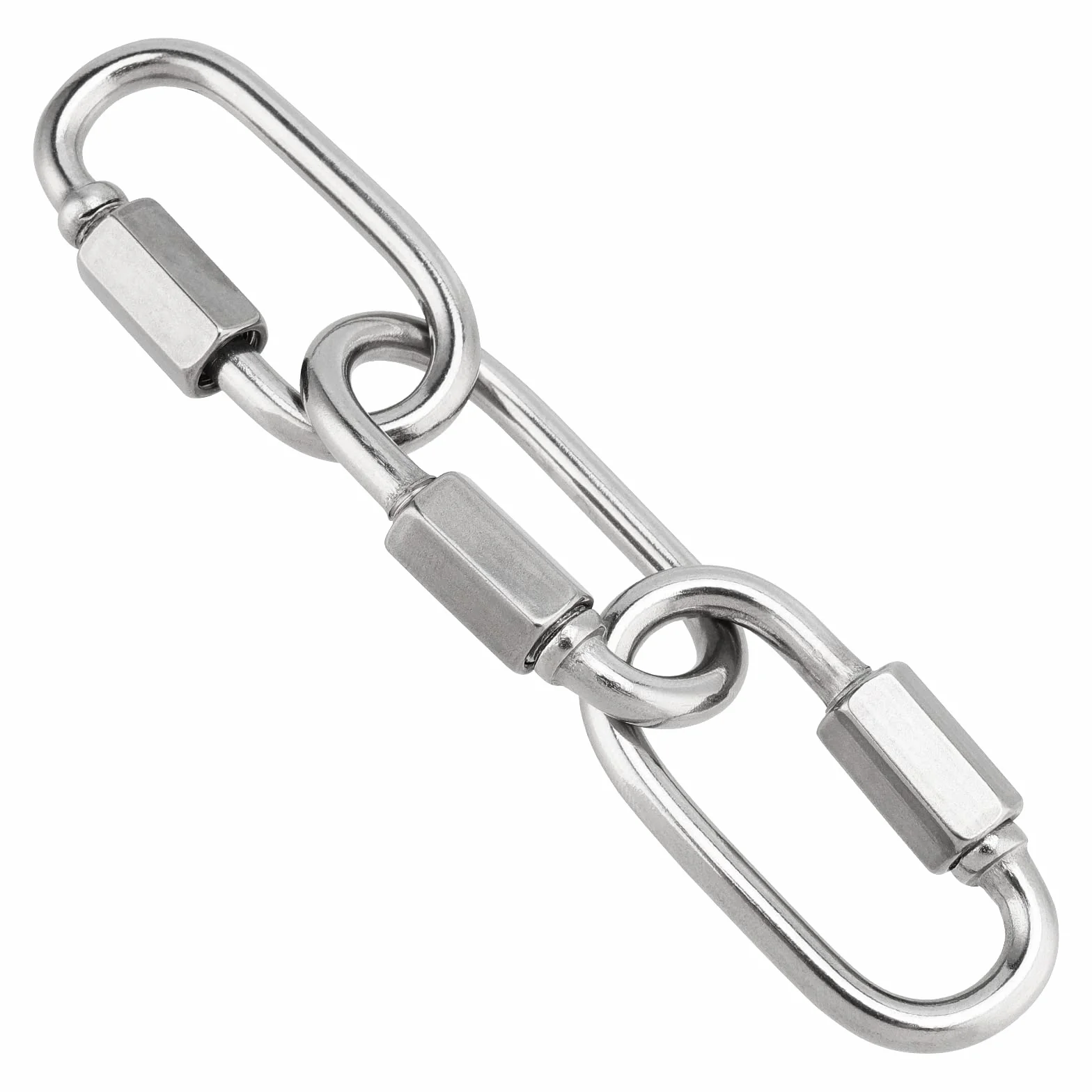 28 sztuk M4 4 mm x 40 mm ogniwa łańcucha ze stali nierdzewnej łącznik śrubowy ze złączem śrubowym, nośność 160 kg