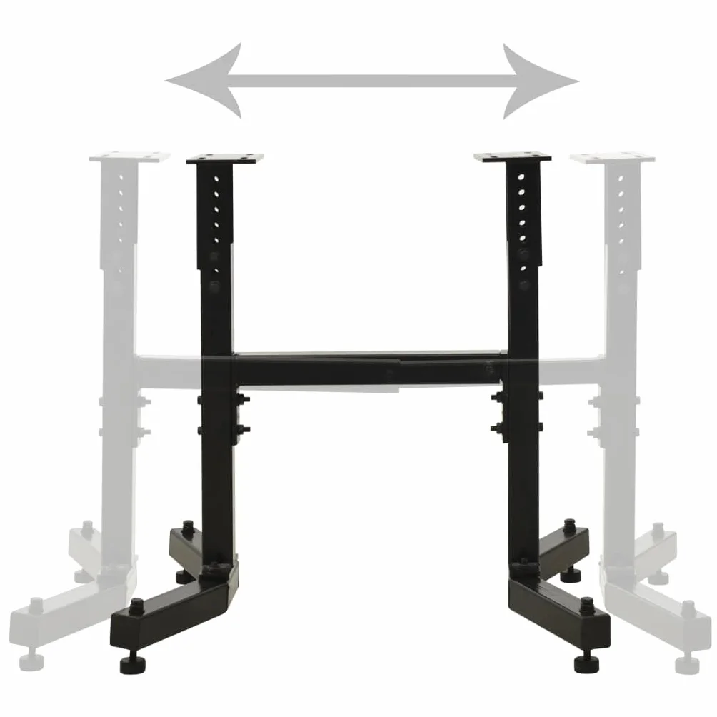 Uniwersalna tokarka stojak ze stali z gumowymi nóżkami, regulowana wysokość i długość, platforma 215 x 110 mm, do tokarki w warsztacie i modelarstwie, stabilna podstawa do tokarki