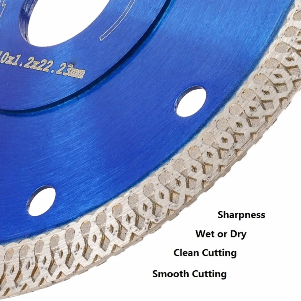 Diamentowe brzeszczoty do pił, Tarcza diamentowa do cięcia na sucho/mokro 105/115/125 mm, tarcza płytek ceramicznych(125x10x1.2x22.23mm)