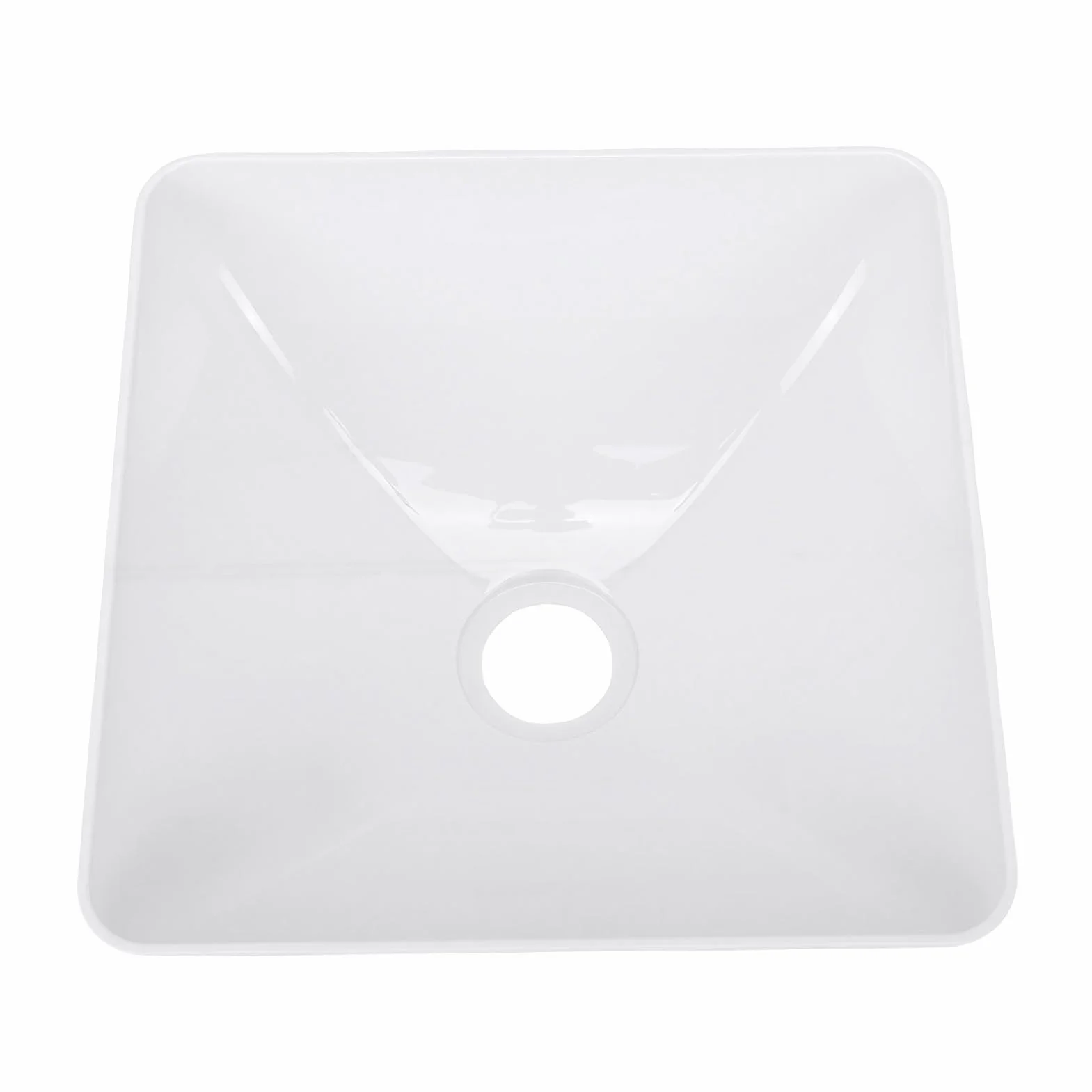 Akrylowa Umywalka do łazienki do Pojazdu Kempingowego, Kwadratowy Zlew Kuchenny Pojazdu Kempingowego 11,3 X 11,3 X 5,6 Cala, Wpuszczany Uchwyt Blatu, Otwór Odpływowy 50 Mm, oszczędność
