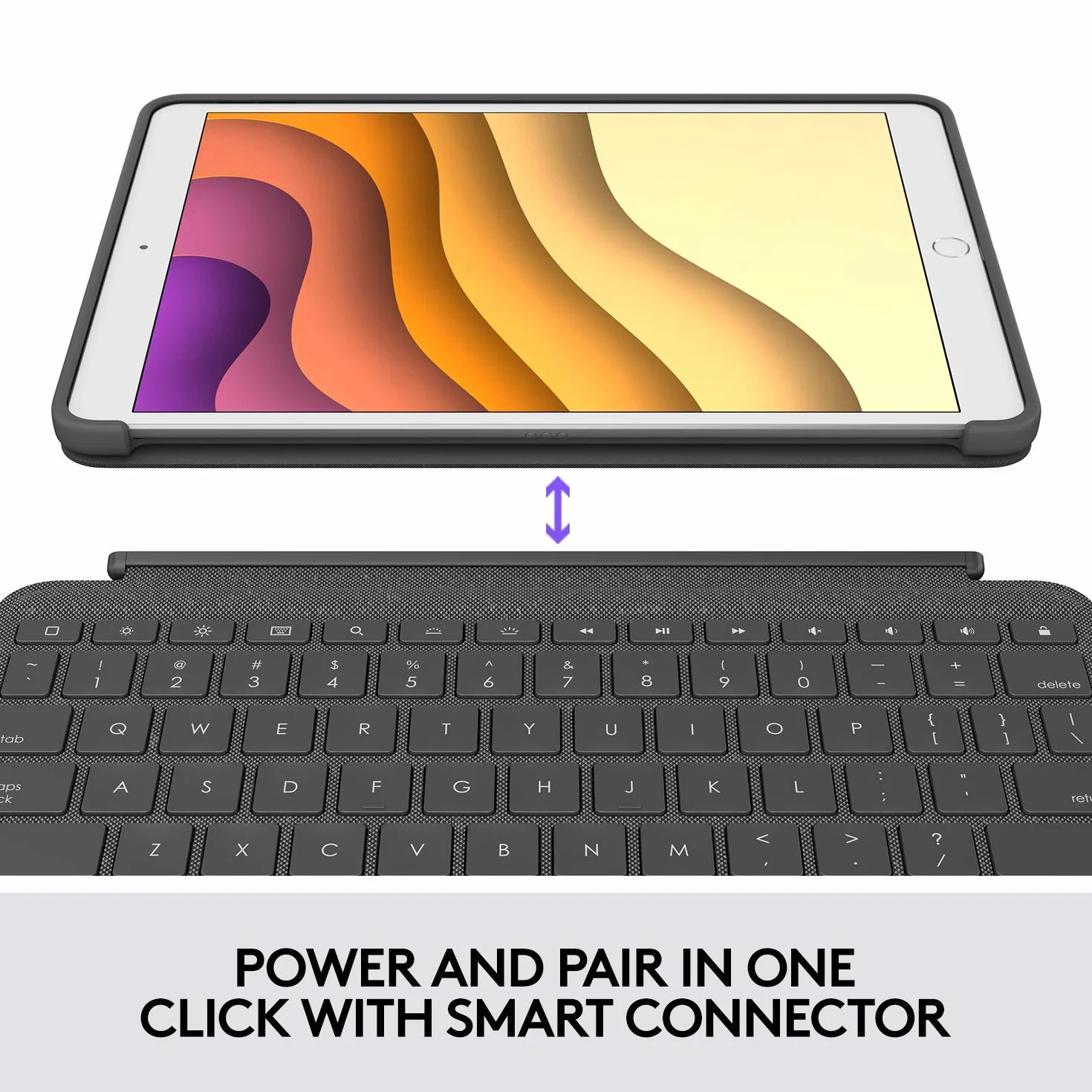 Logitech Combo Touch Etui z Podświetlaną Klawiaturą do iPada Air 3. Generacji i iPada Pro 10.5" Szary