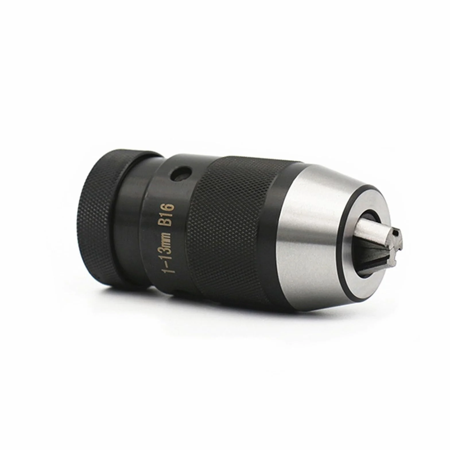 Uchwyt wiertarski Keyless samozaciskowy B12 B16 B18 B22 JT6 tokarka stożek Morse'a elektryczny trzpień tulejowy przewijania wiertarka CNC (Color : B12(1MM-10MM))