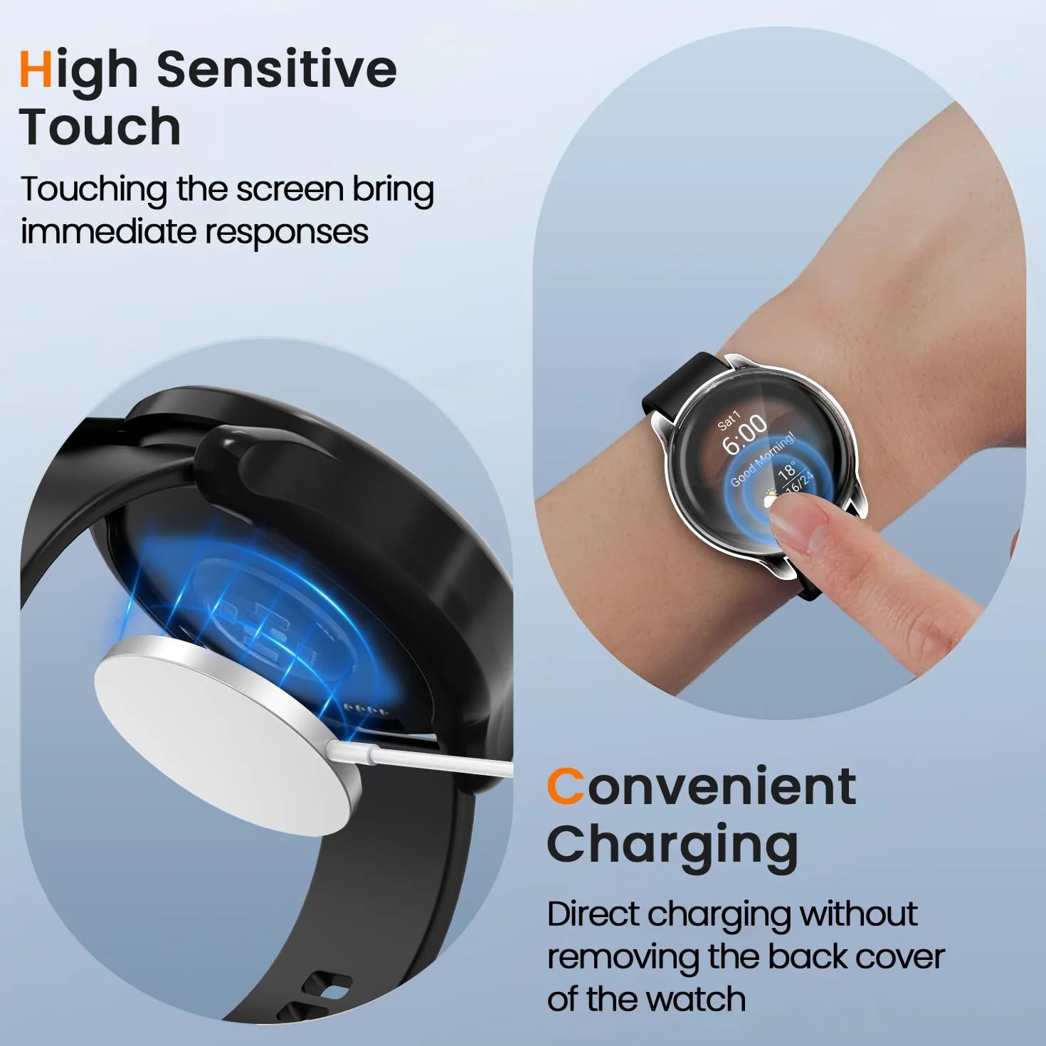 Ivoler Etui Ochronne TPU do Garmin Vivoactive 6, 3 sztuki, Pełne Pokrycie, Ultracienkie