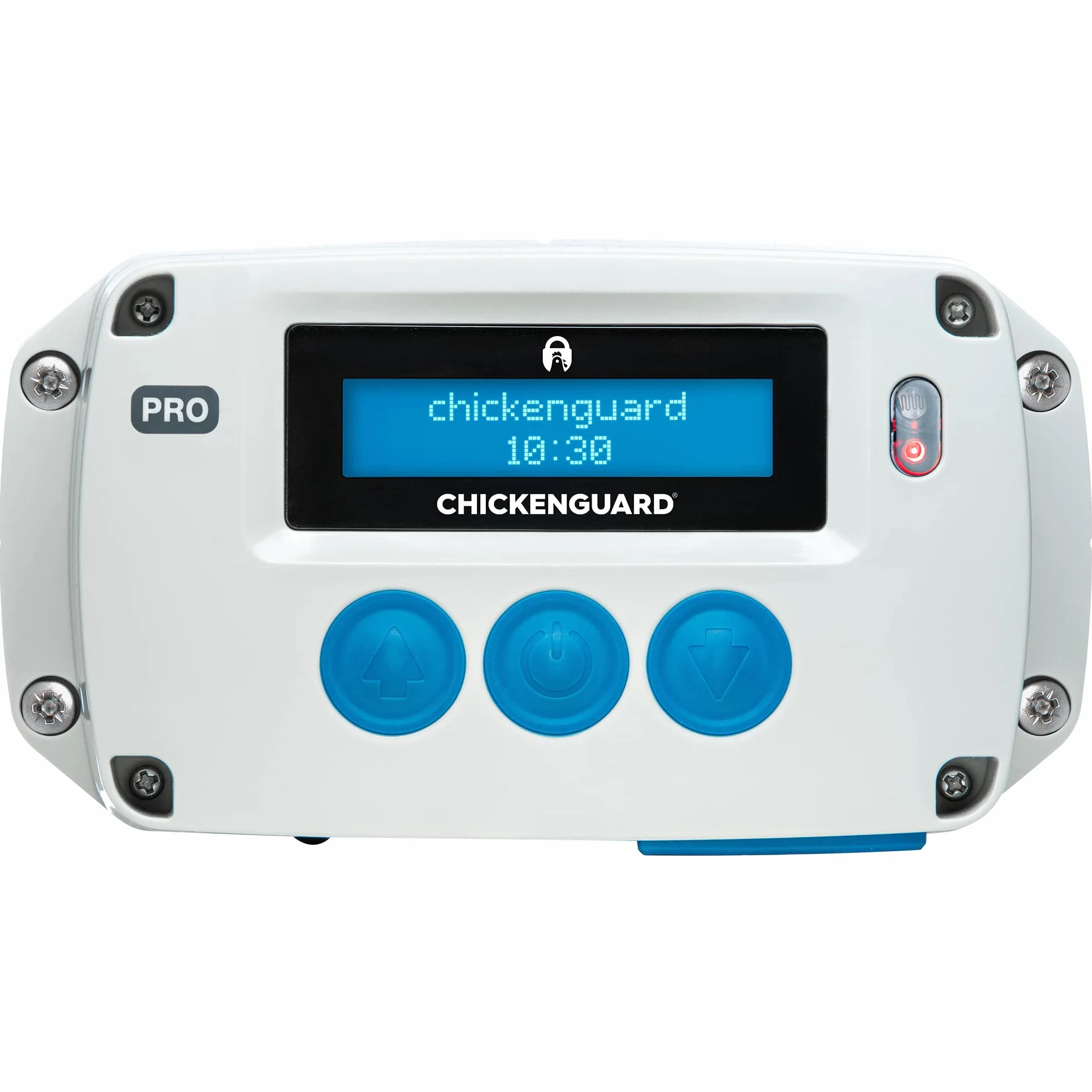ChickenGuard PRO (Premium & Extreme Combined) - Nowy automatyczny otwieracz do drzwi kurnika 2023, podnosi drzwi do 2kg, na baterie/prąd,