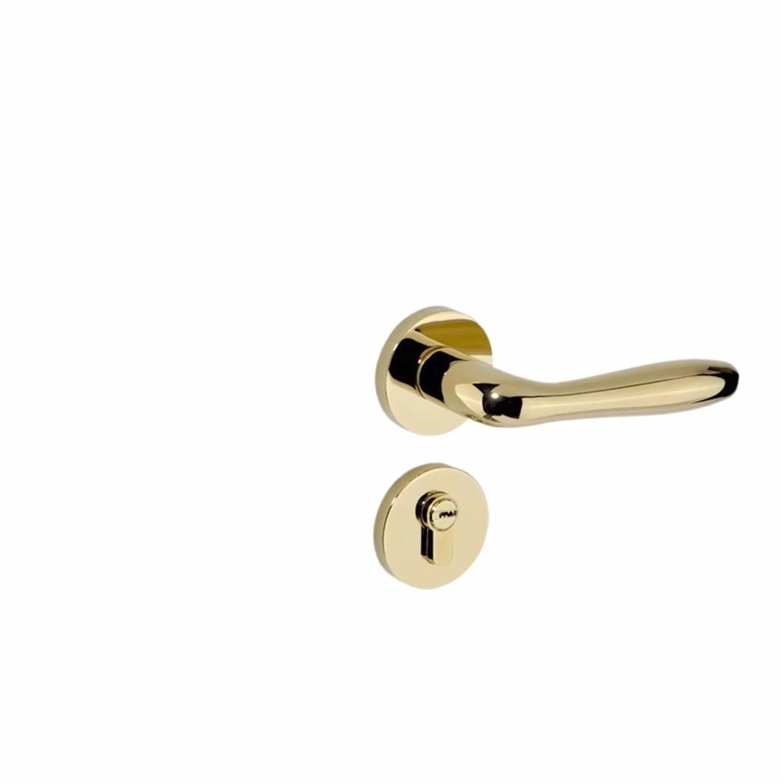 Magnetyczny Cichy Zamek Sypialnia Uchwyt | Magnetyczna sypialnia Cichy Uchwyt(A bright gold silent without key)