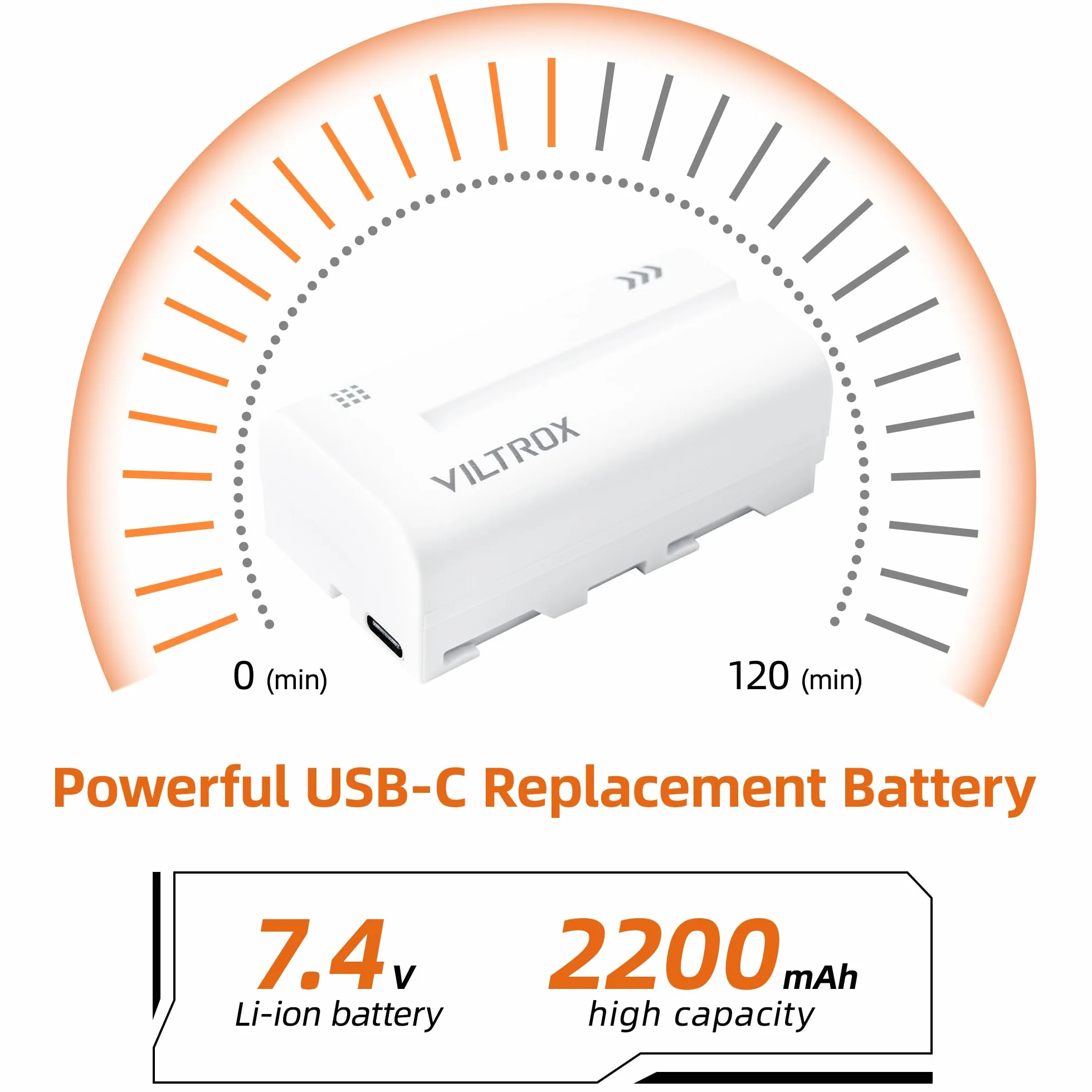 VILTROX Bateria NP-F550 2 szt. 2200 mAh zamiennik do Sony F970 F960 F950 F770 F750 F570 F550 F330, akumulator kompatybilny z Godox Neewer LED lampa wideo / monitor kamery