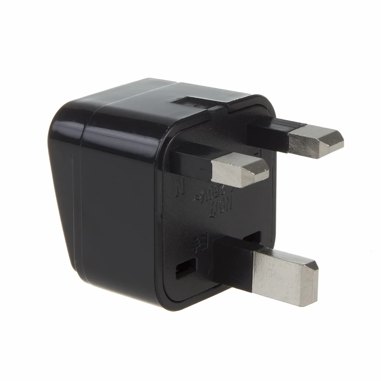 Maclean MCE154 Uniwersalny Adapter Podróżny, Profesjonalna Wtyczka GB/UK (gniazdo) do UE (wtyczka), Przejściówka do Gniazdka Europejskiego na Brytyjskie, Koloru Czarnego