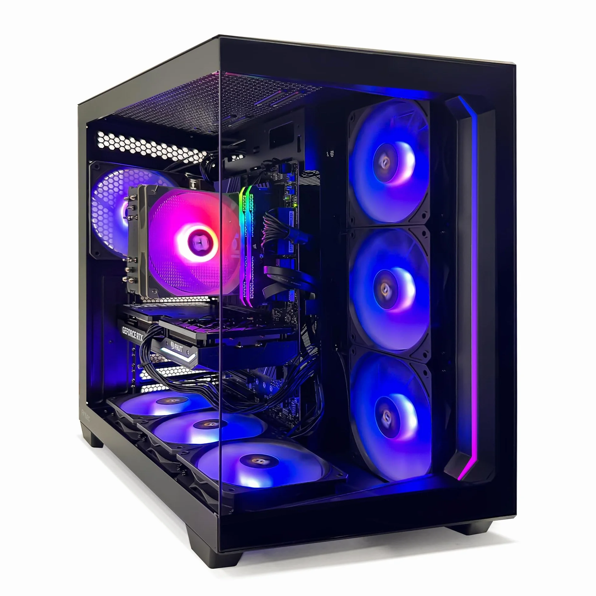 PC Gaming Aqua C5 4070S Czarny ANTEC ARGB C5 Black MSI B760-P WiFi Corsair 16GB 3600 BK SSD NVME 1TB PCIE4.0 Windows 11 Pro