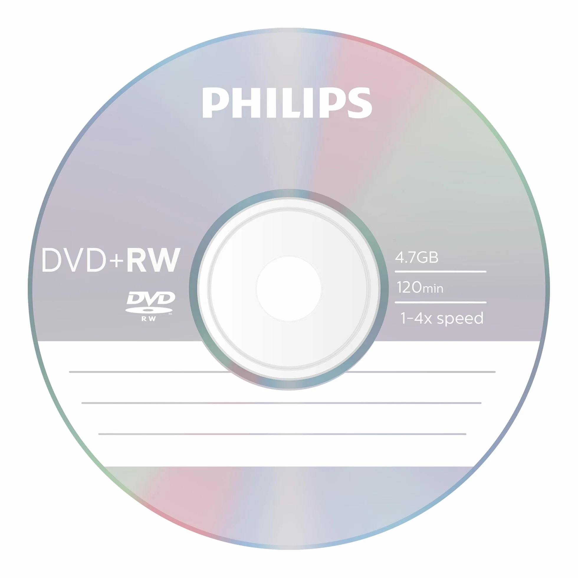 Philips DVD+RW 4.7 GB 120 min 1-4x prędkość 5 szt. Jewel Case