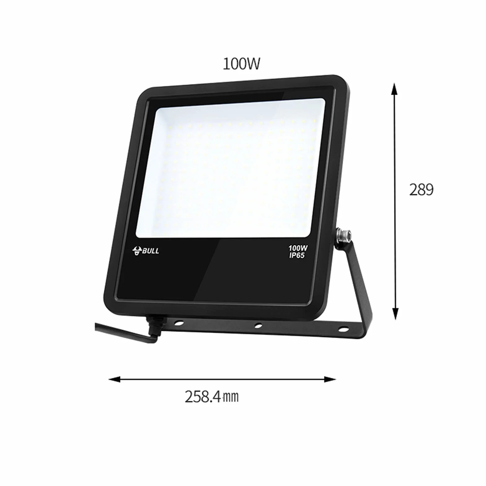 lampy solarne do użytku na zewnątrz, 2550LM-17000LM, 6500K Światło dzienne białe, Zewnętrzne światło powodziowe Kinkiet na podwórko, parking, ogród, ulice, S(100W)