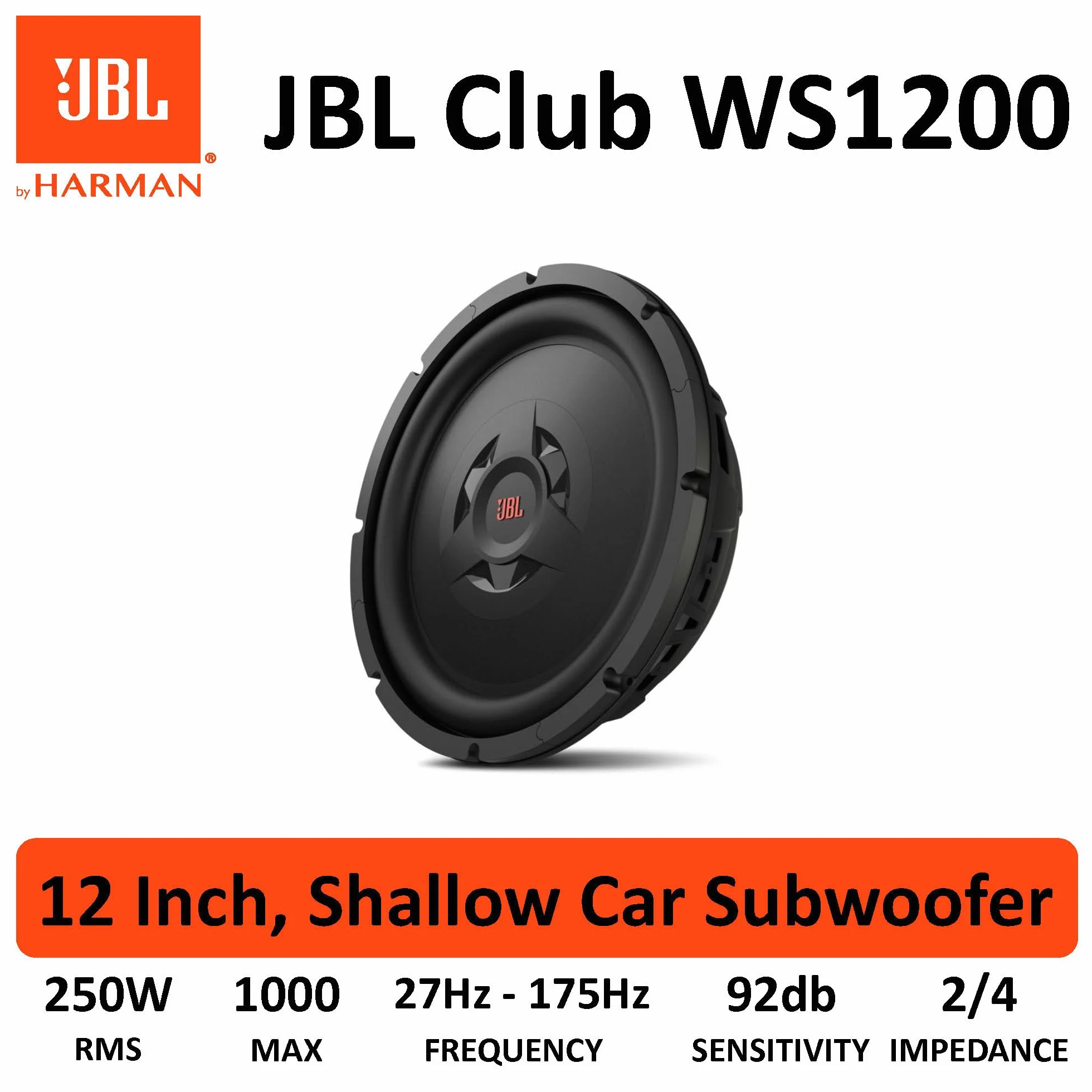 JBL CLUBWS1200 Podwozie do subwoofera 1000 W 4Ω