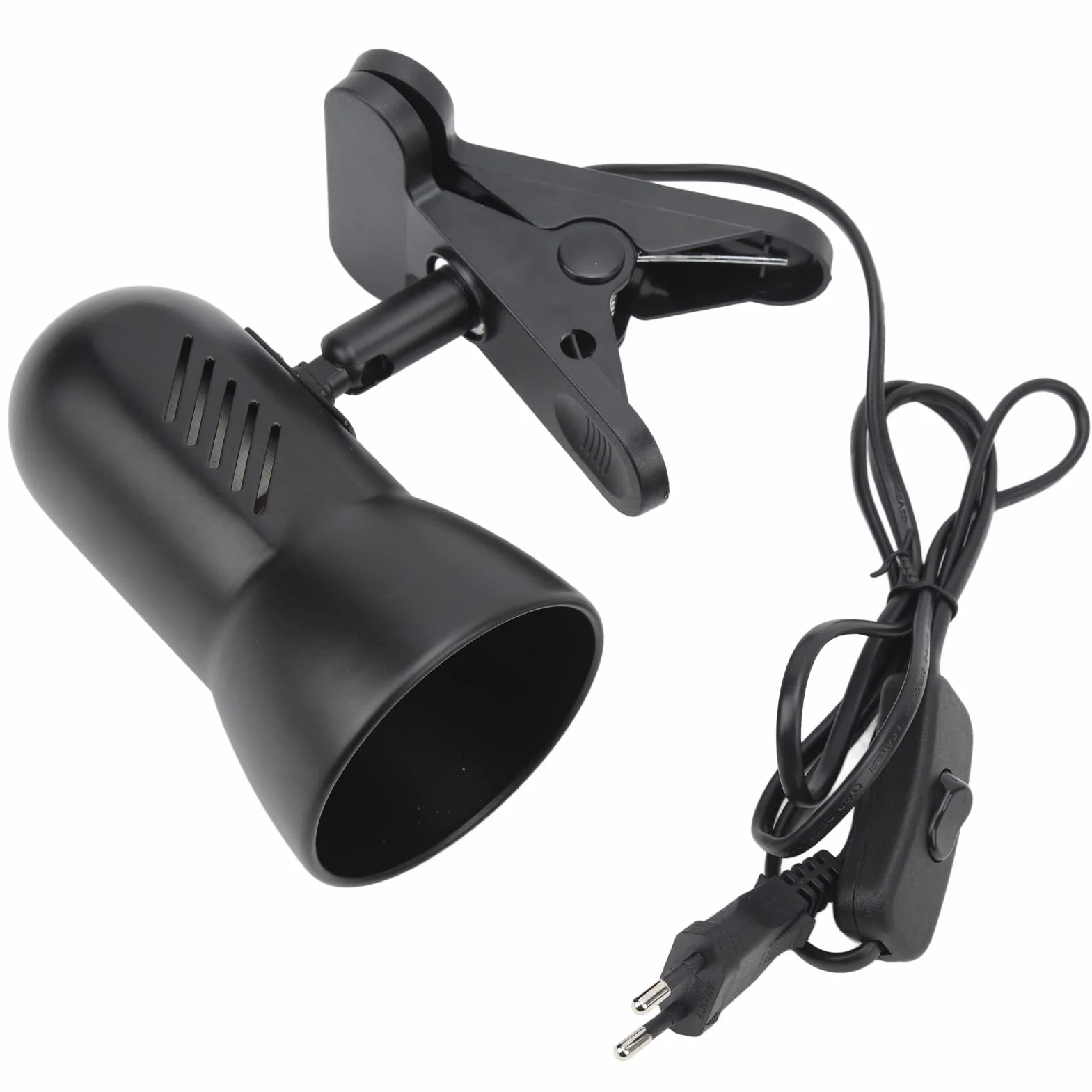 Lampa Zaciskowa, Lampa Zaciskowa LED Obrotowa Głowica 360 Stopni Wtyczka UE Standardowa Podstawa E27 85-265 V Długość Przewodu 4,3 Stopy Do Domu