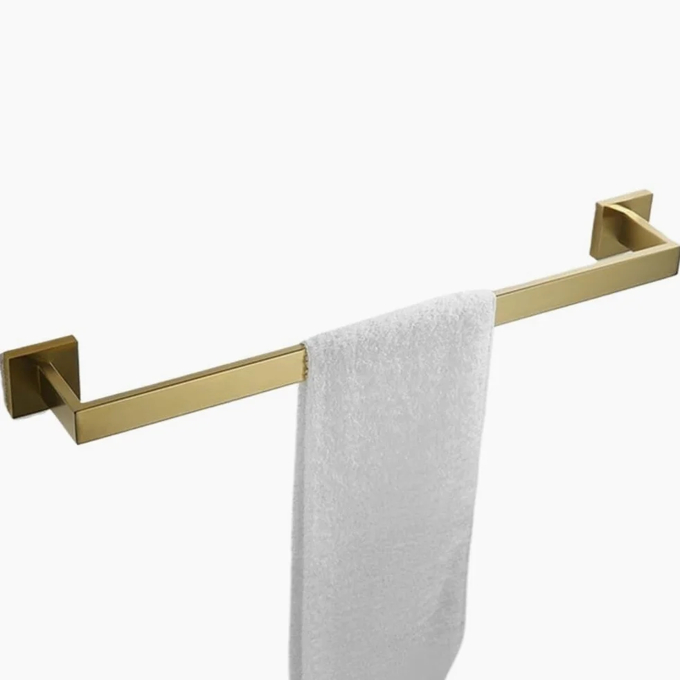 Mydelniczki, złote okucia Wieszak na ręczniki papier toaletowy wieszak mydelniczkę Szczotka(Single Towel Bar)