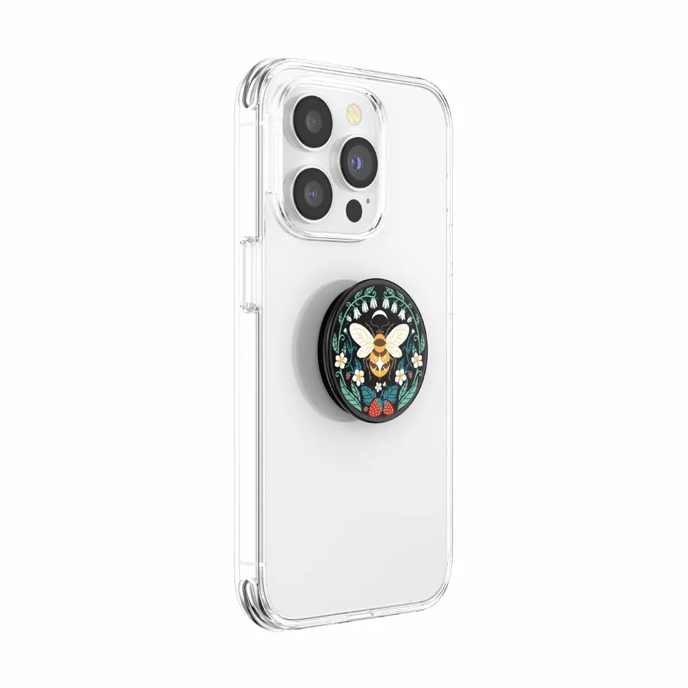 PopSockets PopGrip Rozkładany uchwyt podstawka do telefonów tabletów z wymiennymi krążkami PopTops Bee Boho